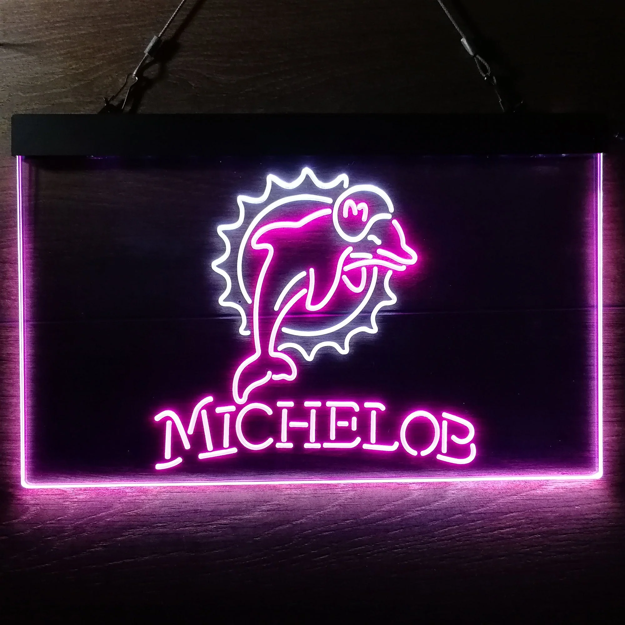 Michelob Bar Miami Dolphins Est. 1966 Neon-Like LED Sign - Image 9