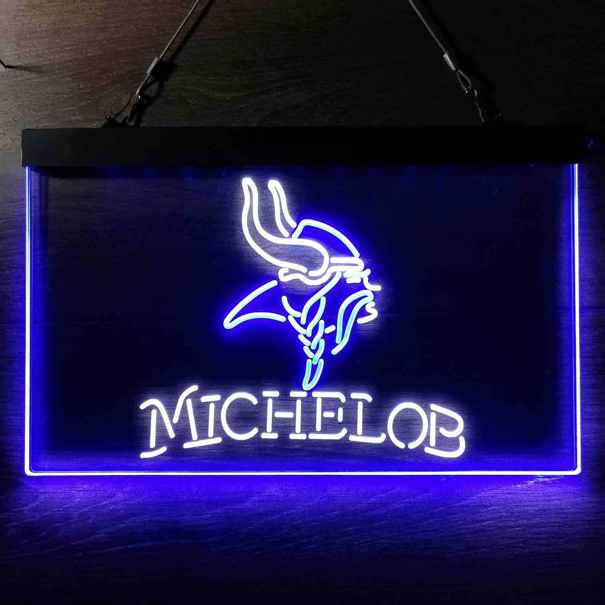 Michelob Bar Minnesota Vikings Est. 1961 Neon-Like LED Sign - Image 11