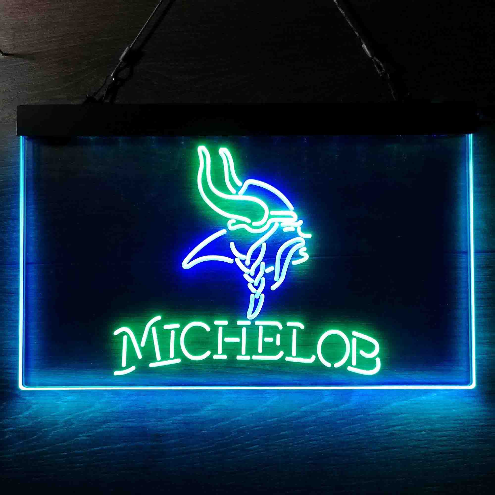 Michelob Bar Minnesota Vikings Est. 1961 Neon-Like LED Sign - Image 13