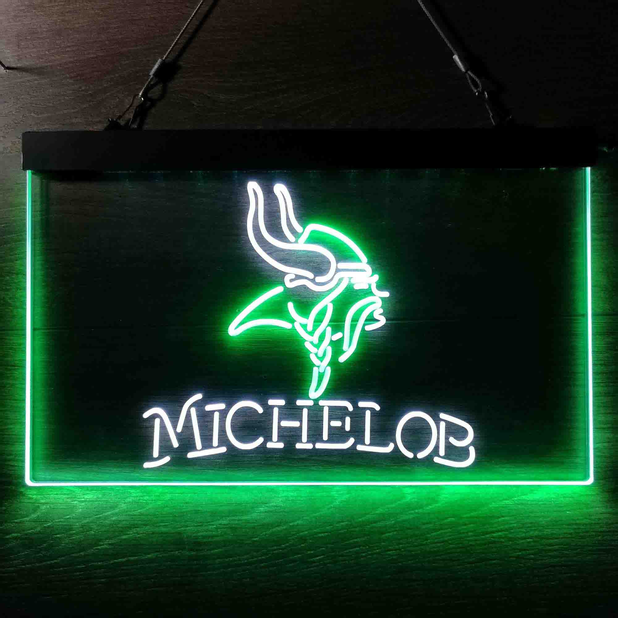 Michelob Bar Minnesota Vikings Est. 1961 Neon-Like LED Sign - Image 4