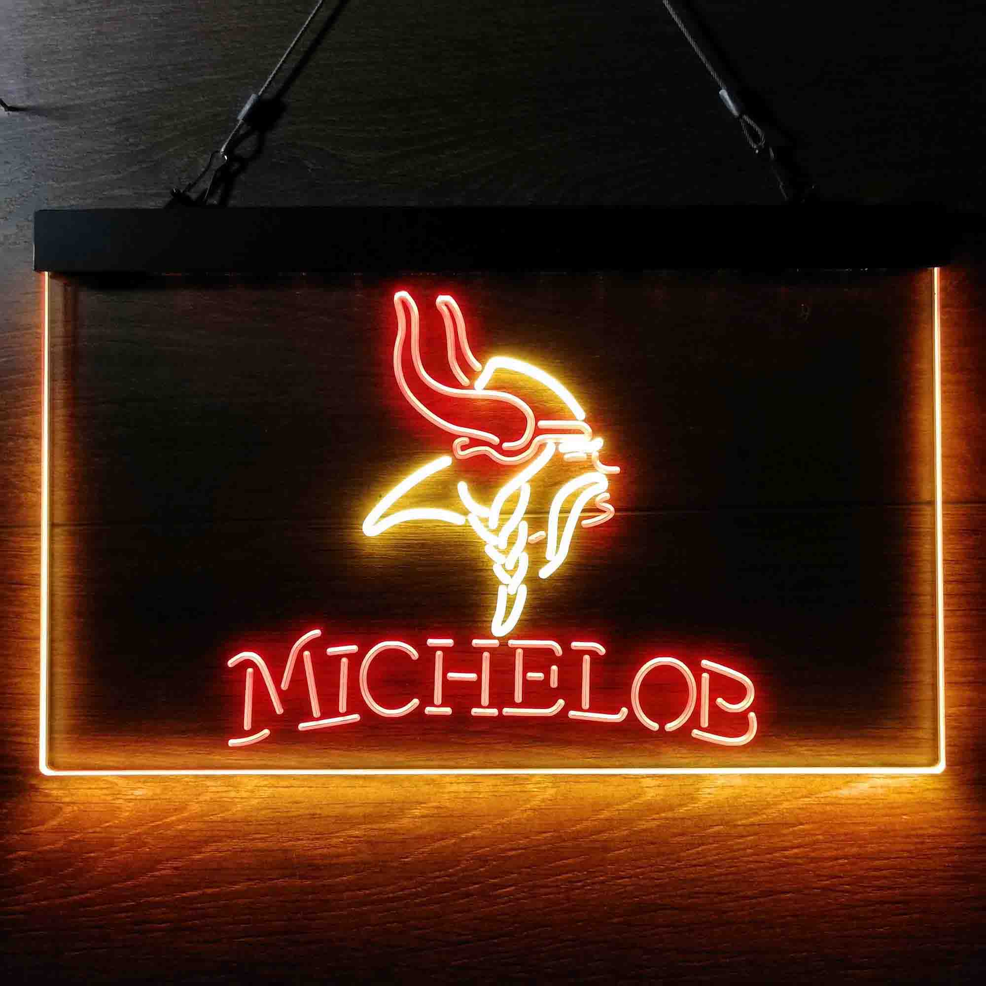 Michelob Bar Minnesota Vikings Est. 1961 Neon-Like LED Sign - Image 6
