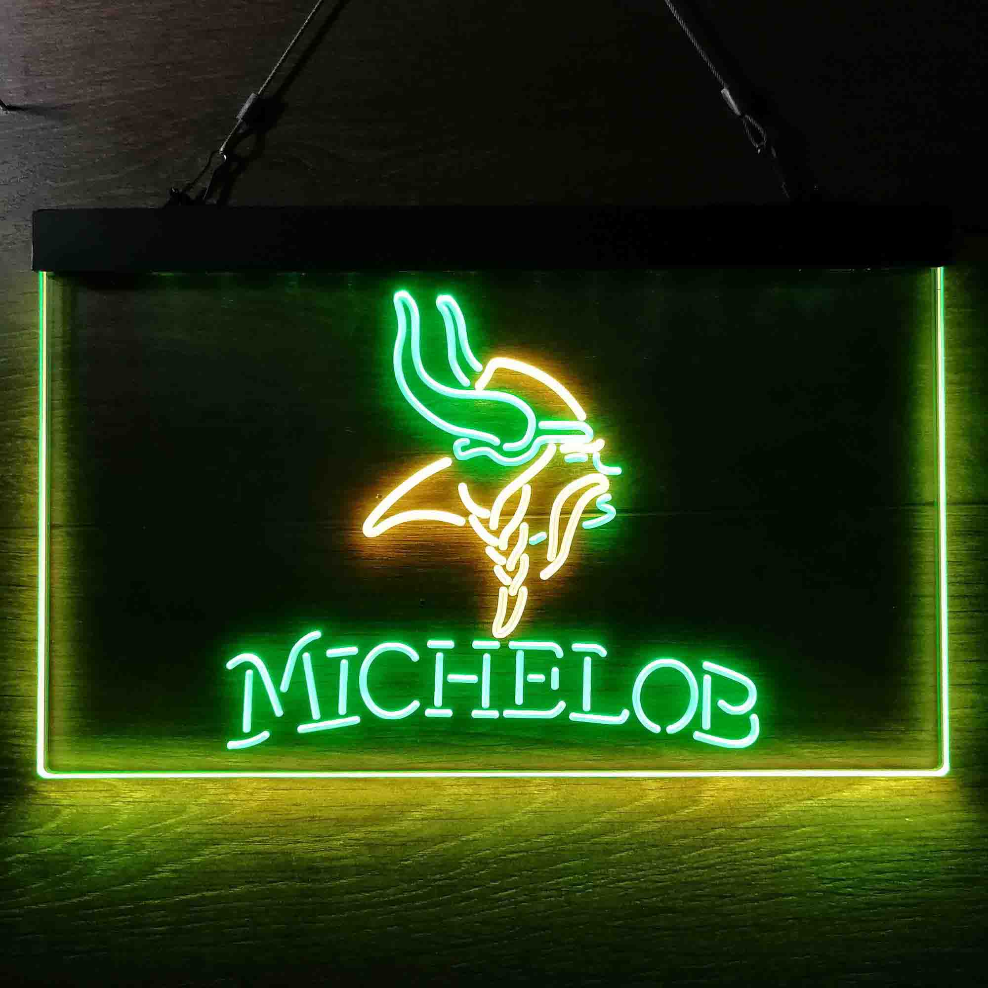 Michelob Bar Minnesota Vikings Est. 1961 Neon-Like LED Sign - Image 7
