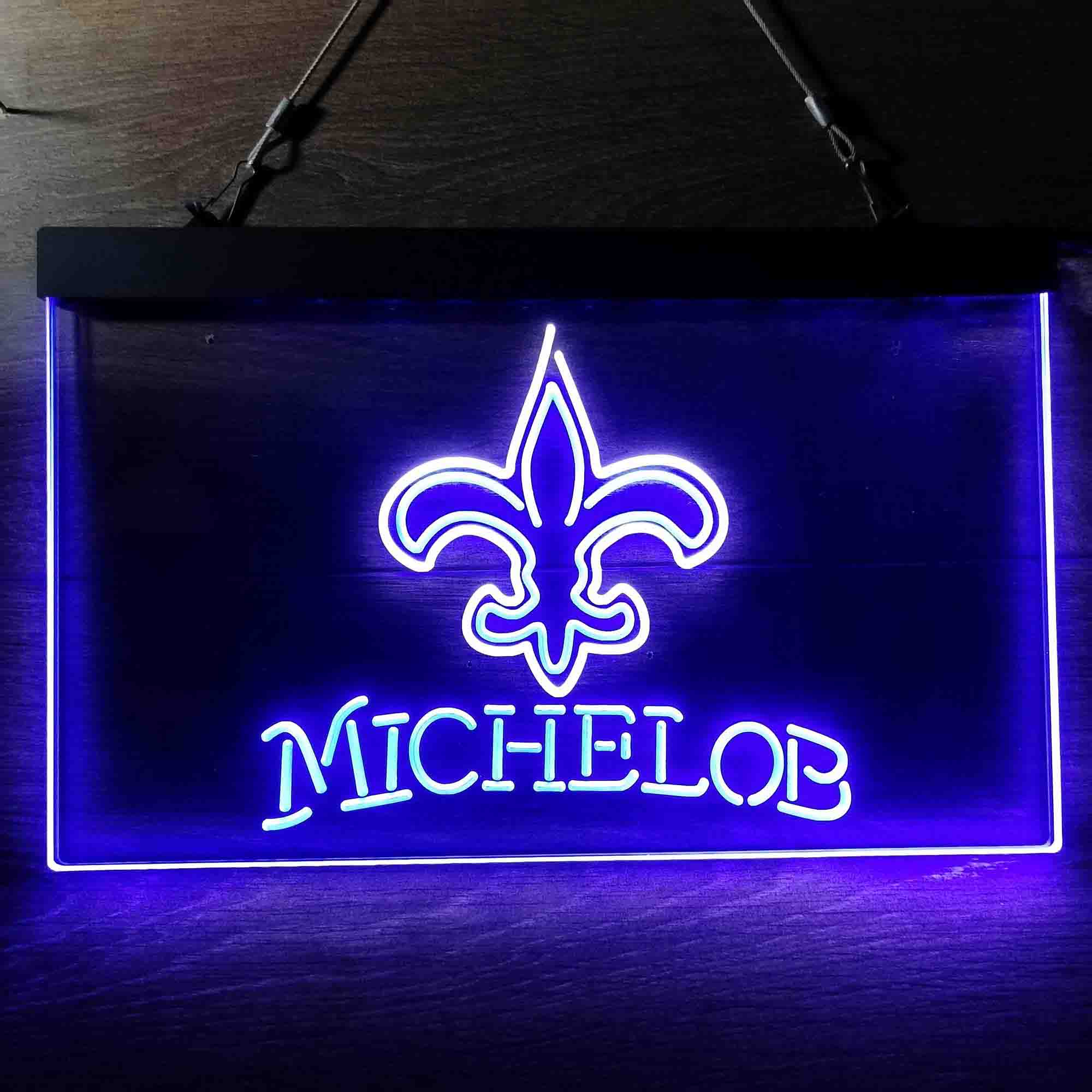 Michelob Bar New Orleans Saints Est. 1967 Neon-Like LED Sign - Image 11