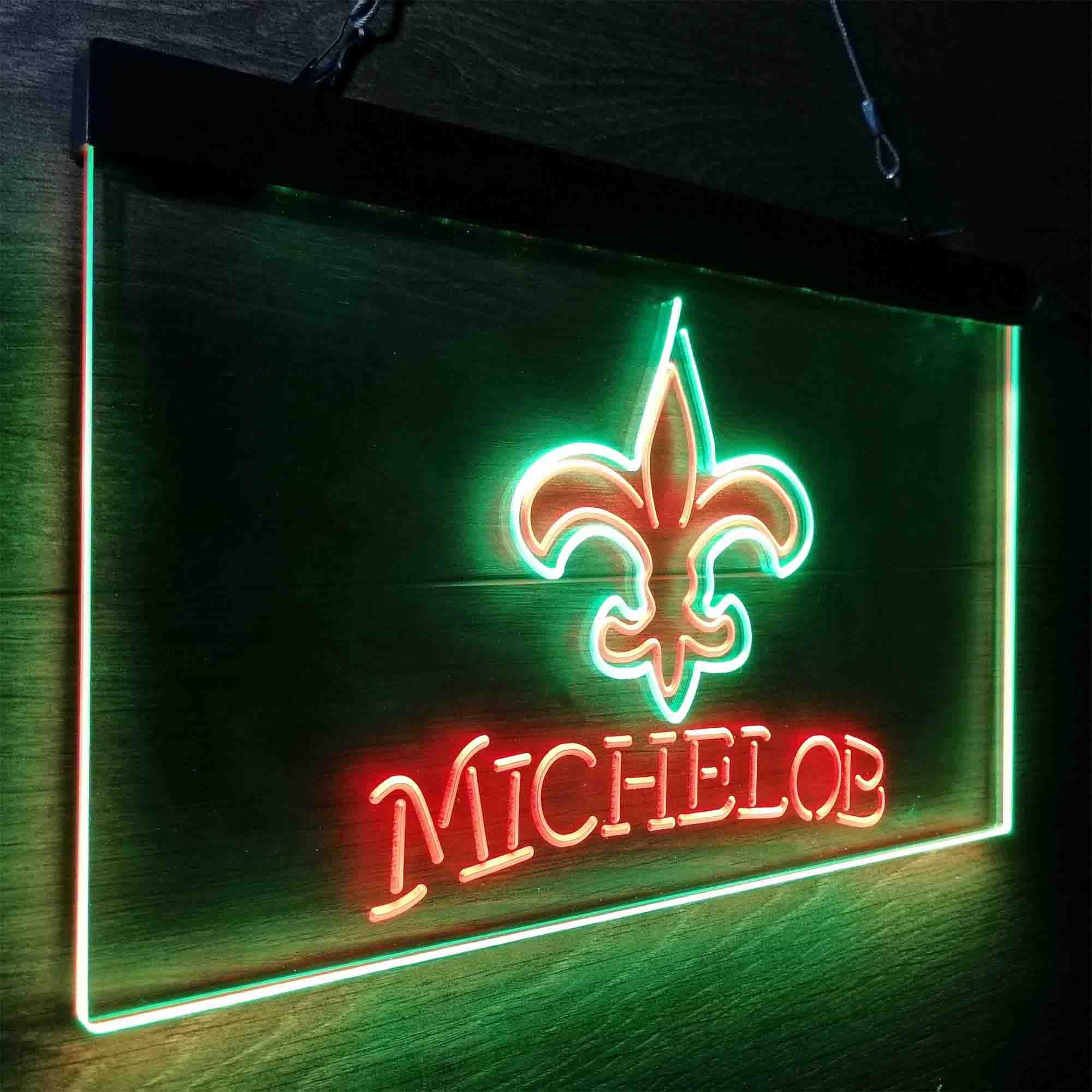 Michelob Bar New Orleans Saints Est. 1967 Neon-Like LED Sign - Image 17