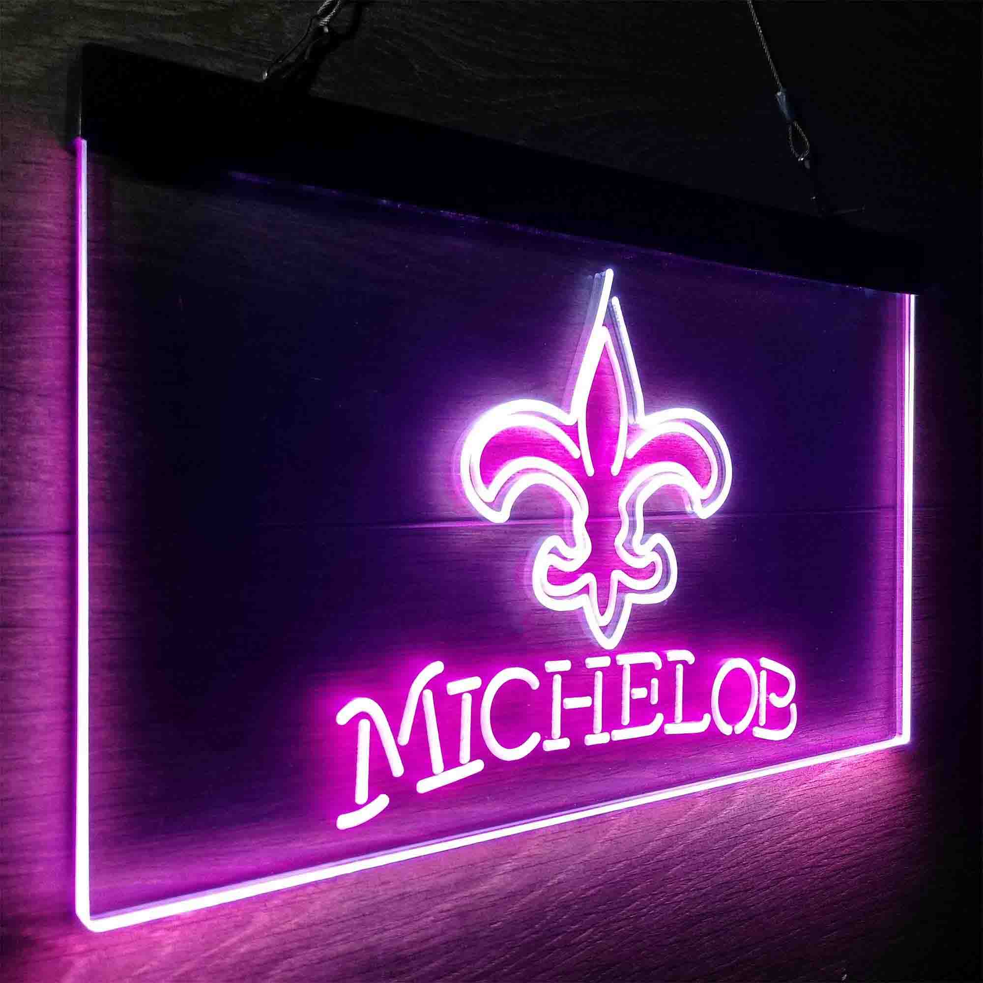 Michelob Bar New Orleans Saints Est. 1967 Neon-Like LED Sign - Image 18