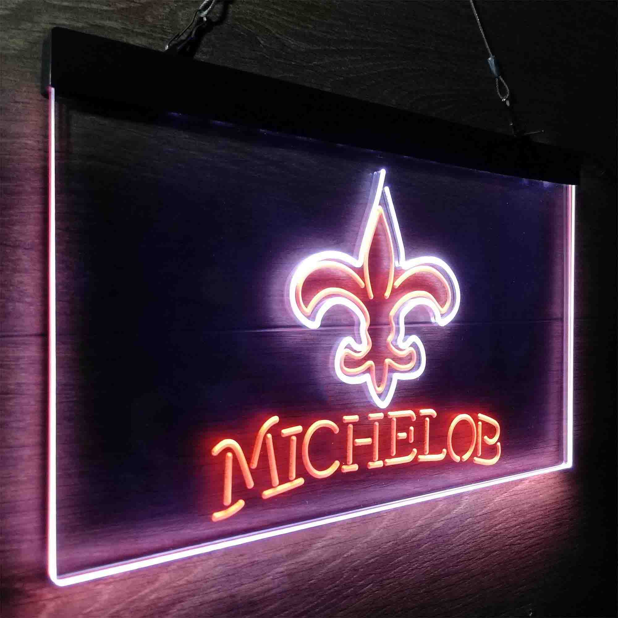 Michelob Bar New Orleans Saints Est. 1967 Neon-Like LED Sign - Image 19