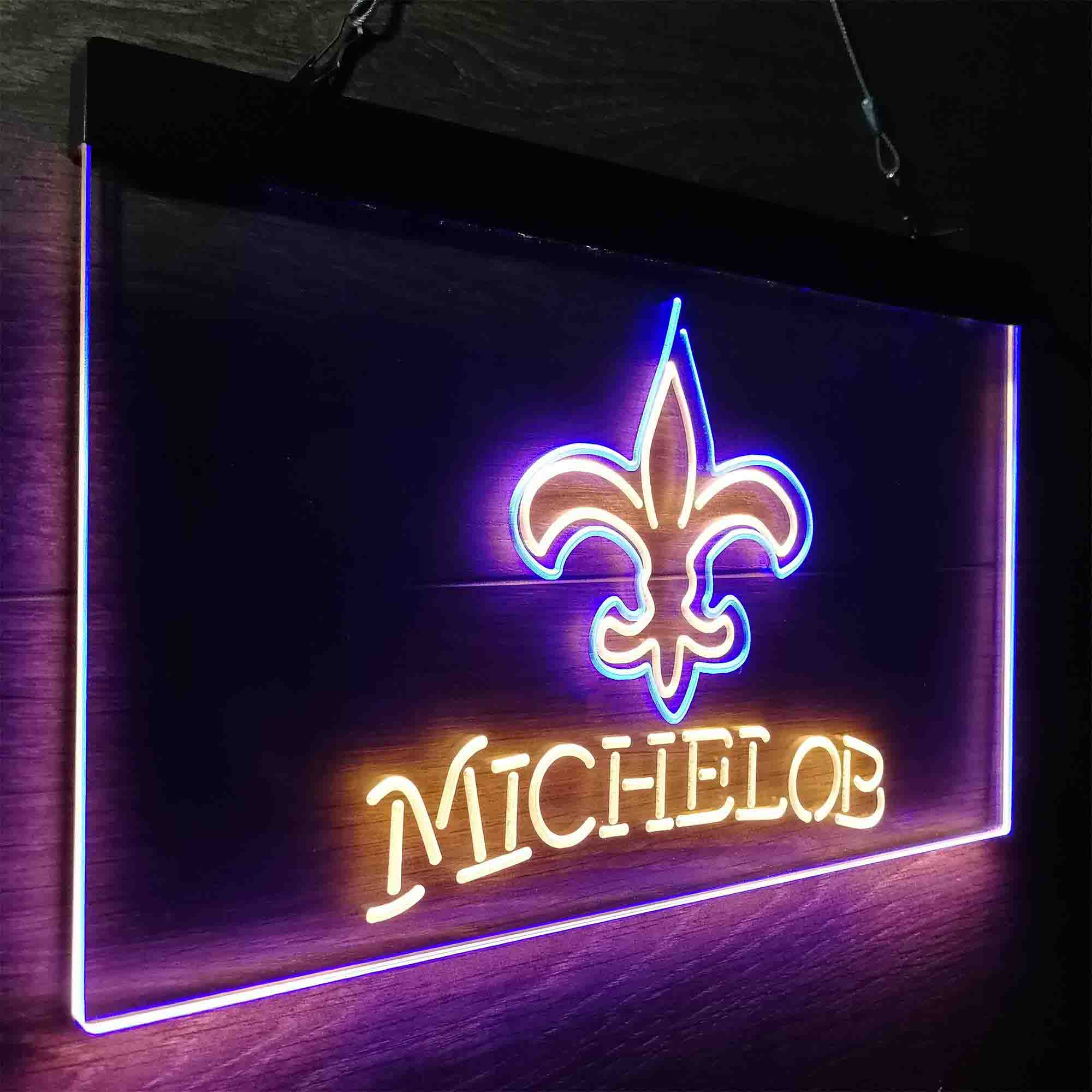 Michelob Bar New Orleans Saints Est. 1967 Neon-Like LED Sign - Image 25