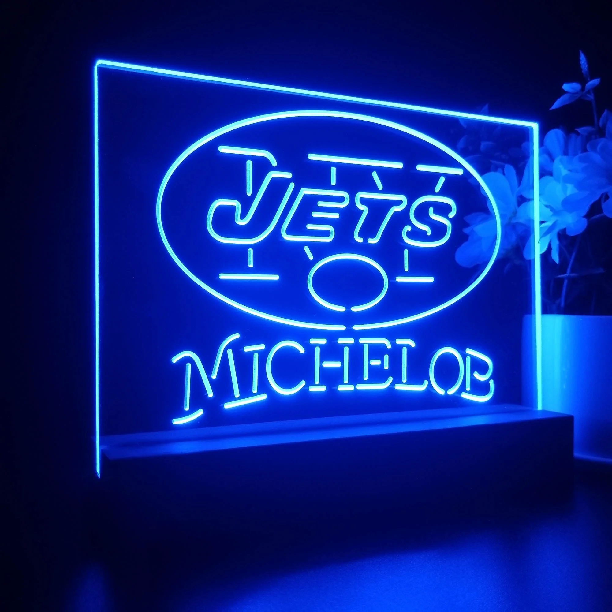 Michelob Bar New York Jets 3D Illusion Night Light Desk Lamp - Image 5
