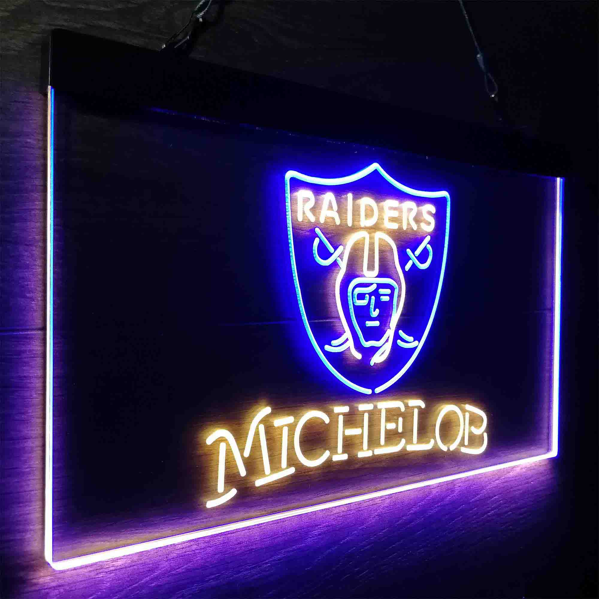 Michelob Bar Las Vegas Raiders Neon LED Sign - Image 15