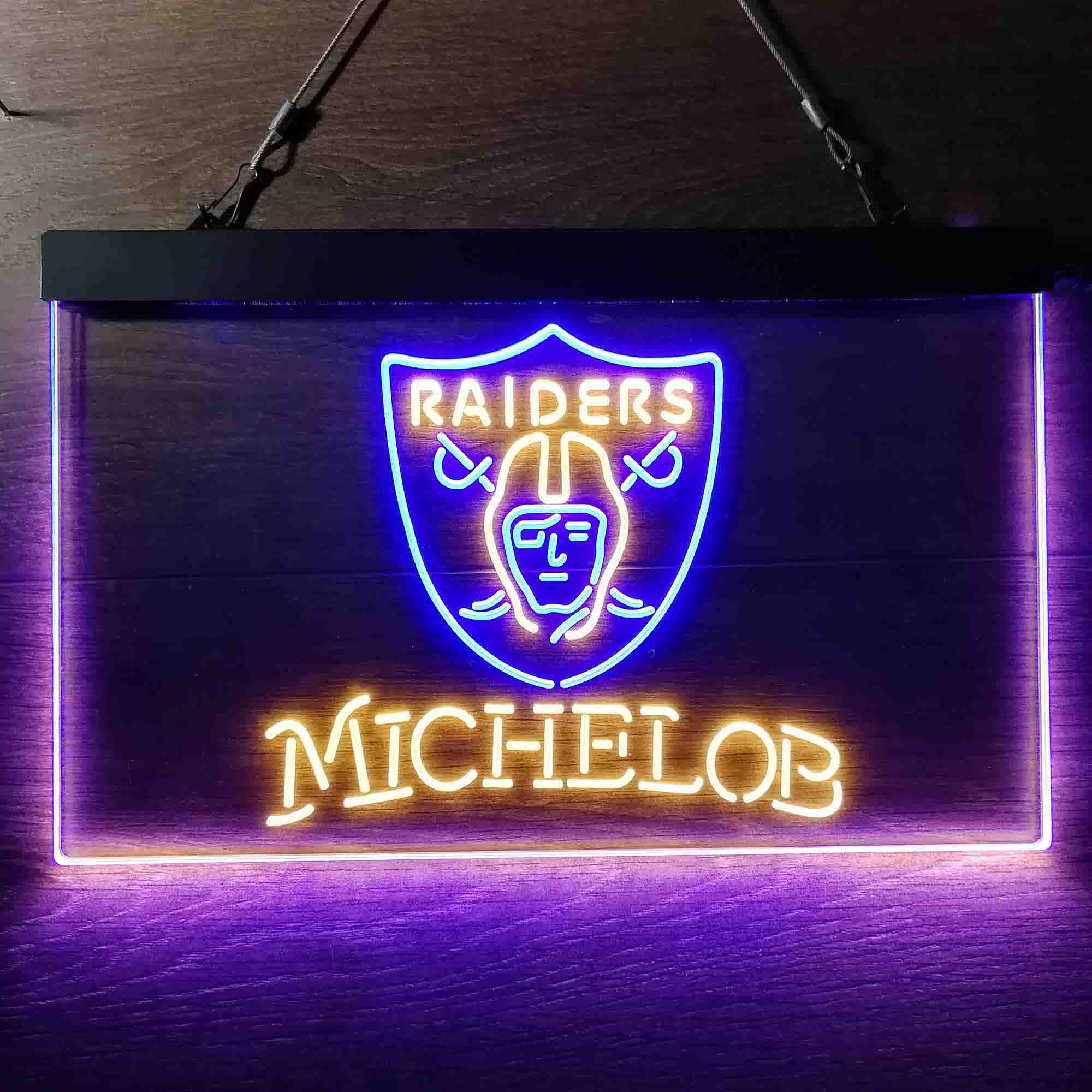 Michelob Bar Las Vegas Raiders Neon LED Sign - Image 2