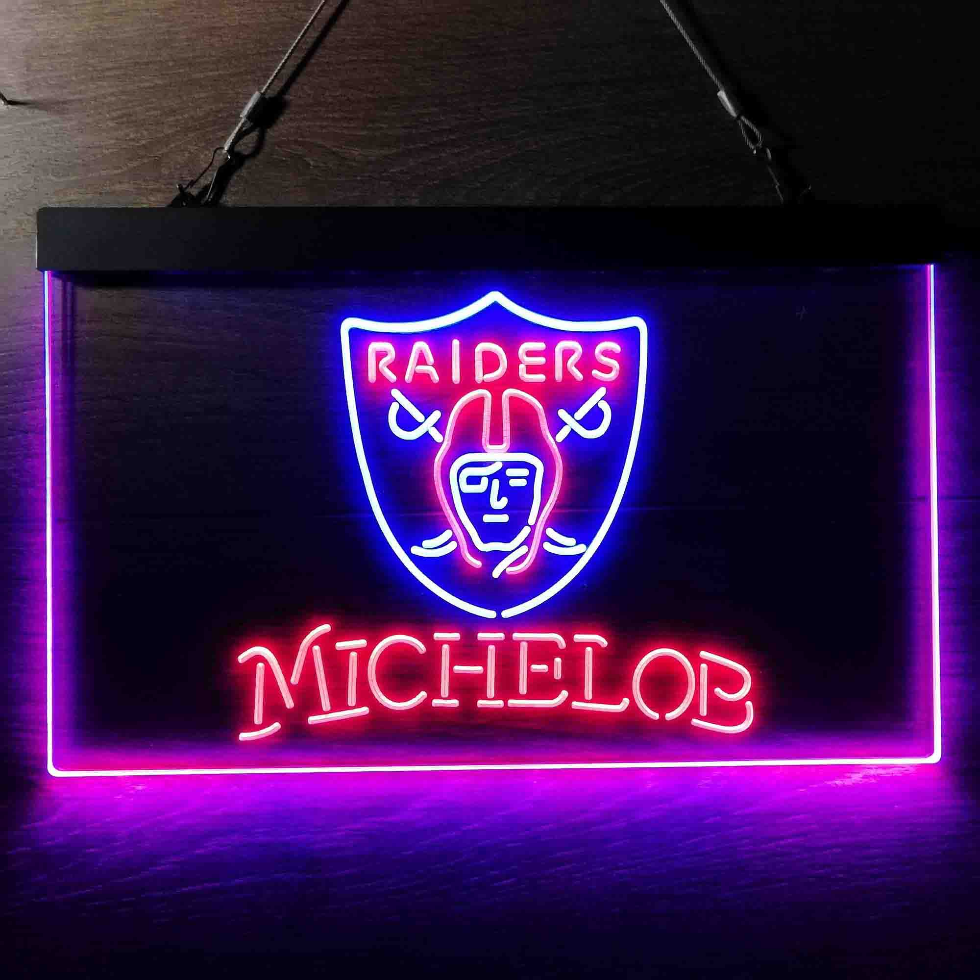 Michelob Bar Las Vegas Raiders Neon LED Sign - Image 8
