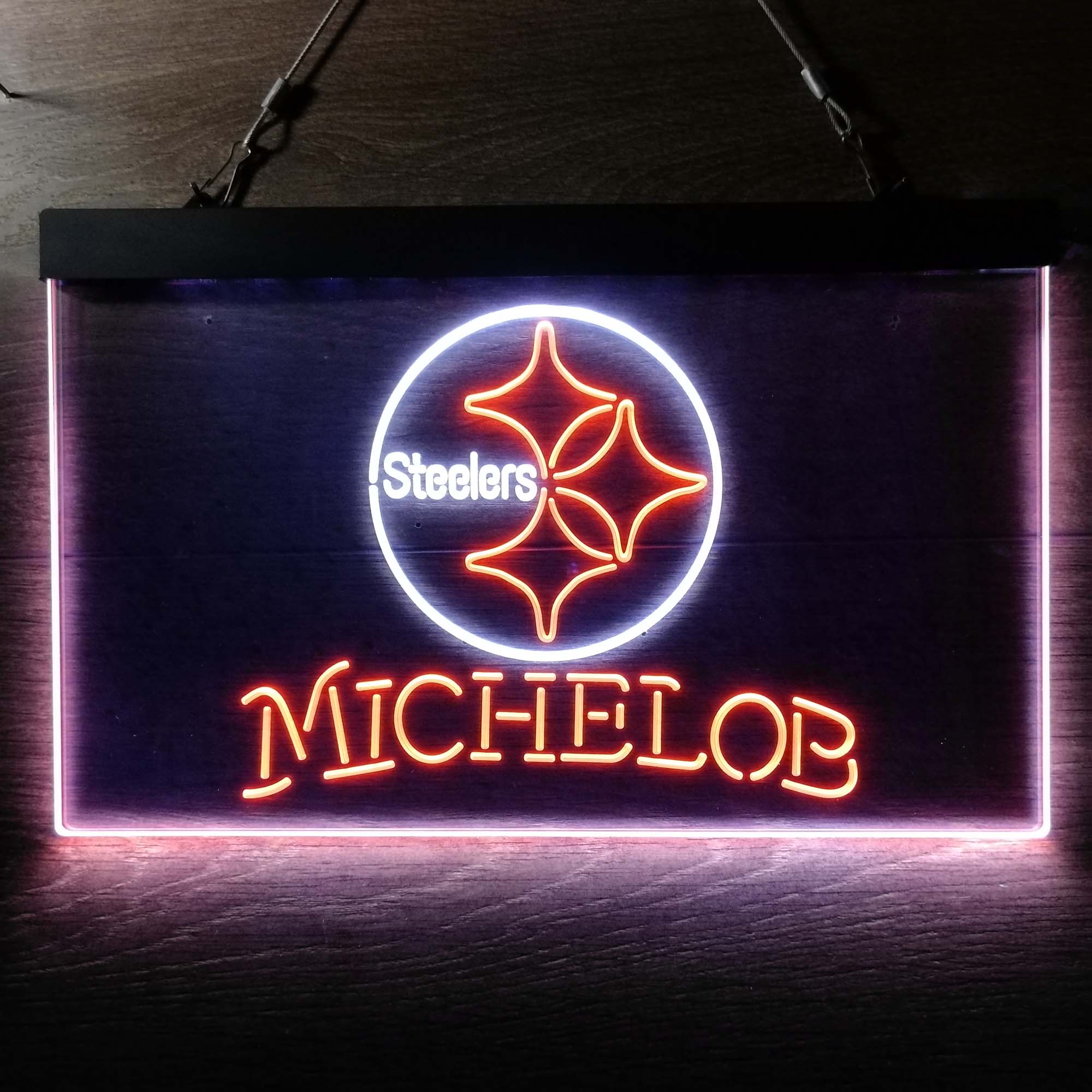 Michelob Bar Pittsburgh Steelers Est. 1933 Neon-Like LED Sign - Image 11