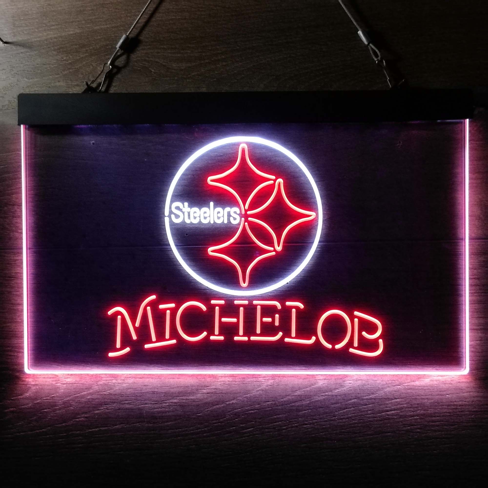 Michelob Bar Pittsburgh Steelers Est. 1933 Neon-Like LED Sign - Image 8