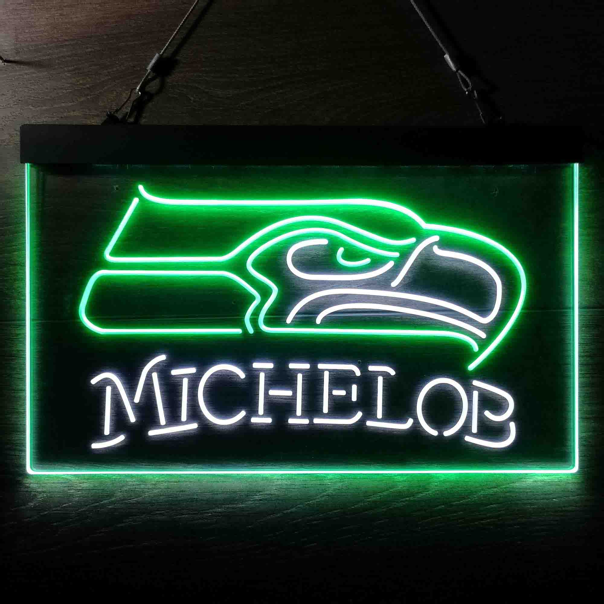 Michelob Bar Seattle Seahawks Est. 1976 Neon-Like LED Sign - Image 10