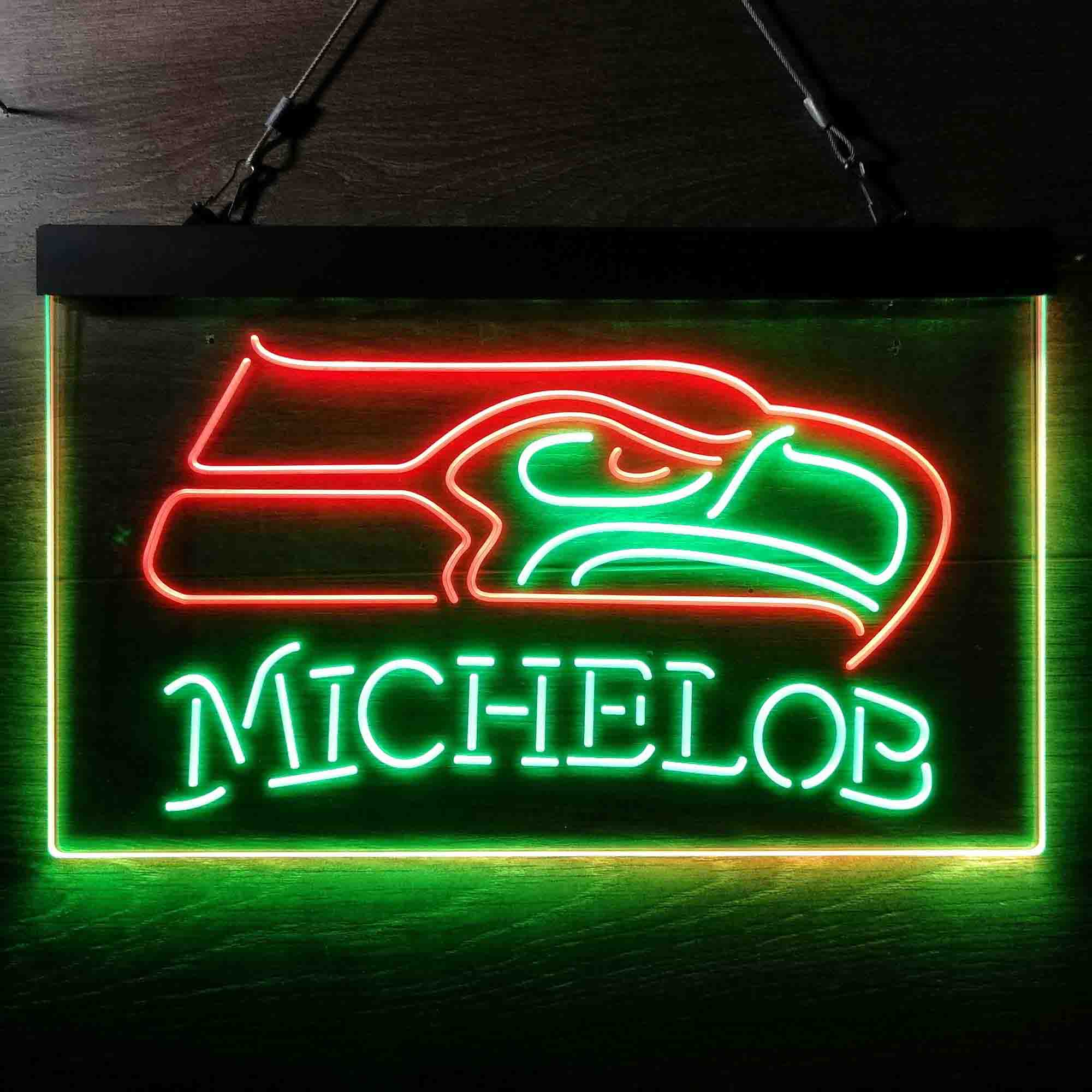 Michelob Bar Seattle Seahawks Est. 1976 Neon-Like LED Sign - Image 12