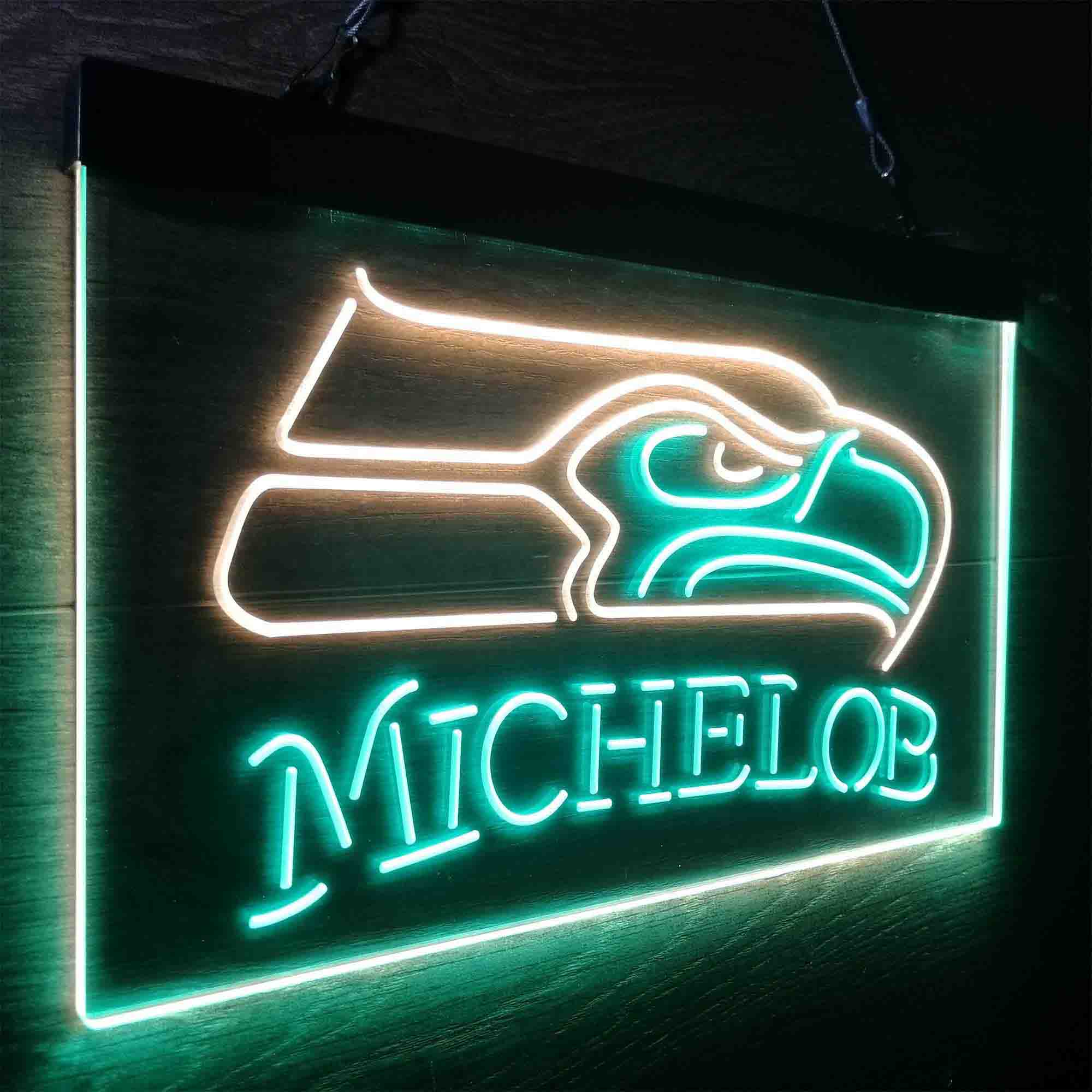 Michelob Bar Seattle Seahawks Est. 1976 Neon-Like LED Sign - Image 14