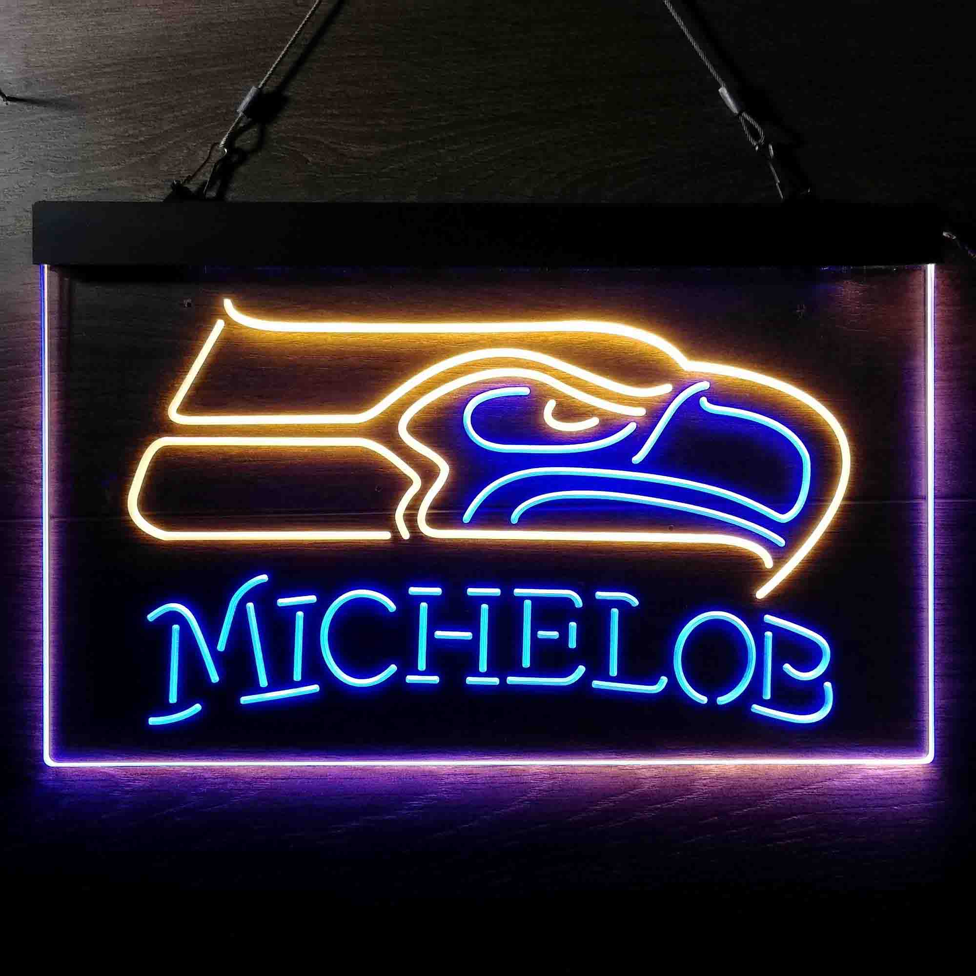 Michelob Bar Seattle Seahawks Est. 1976 Neon-Like LED Sign - Image 2