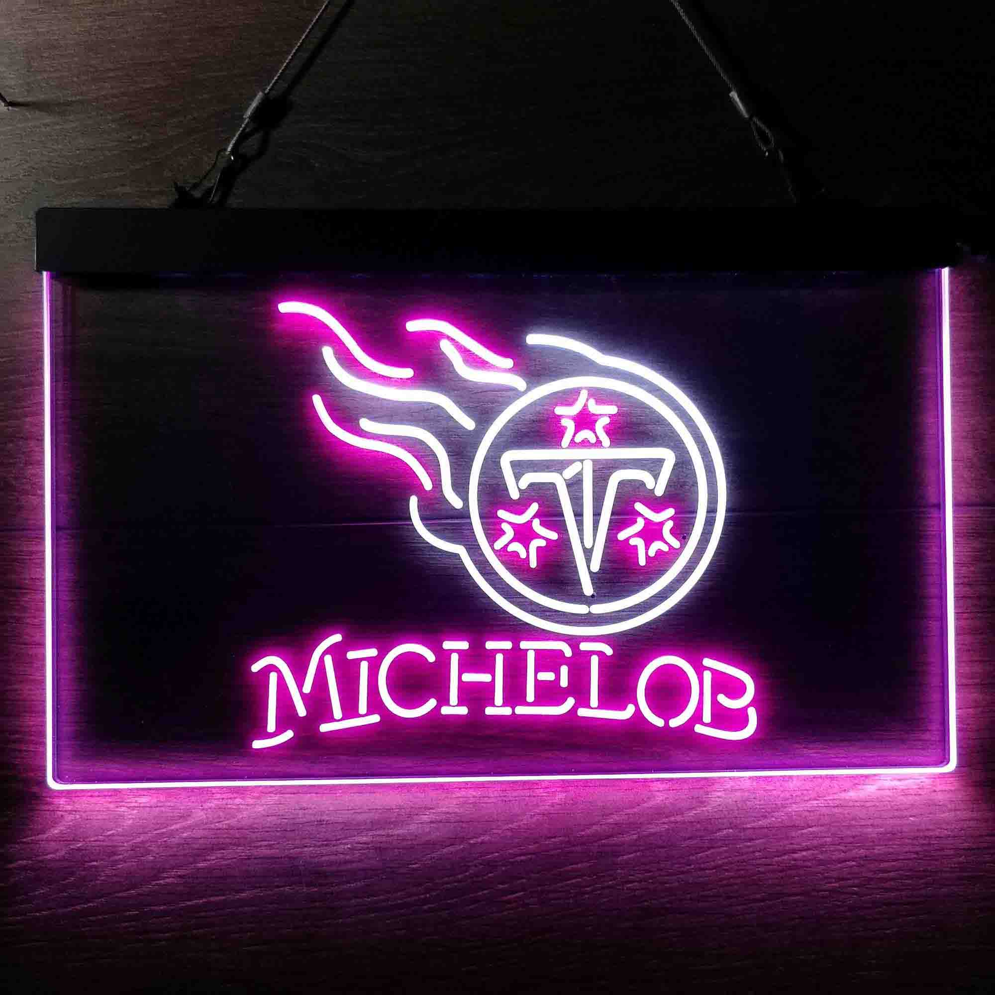 Michelob Bar Tennessee Titans Est. 1960 Neon-Like LED Sign - Image 2