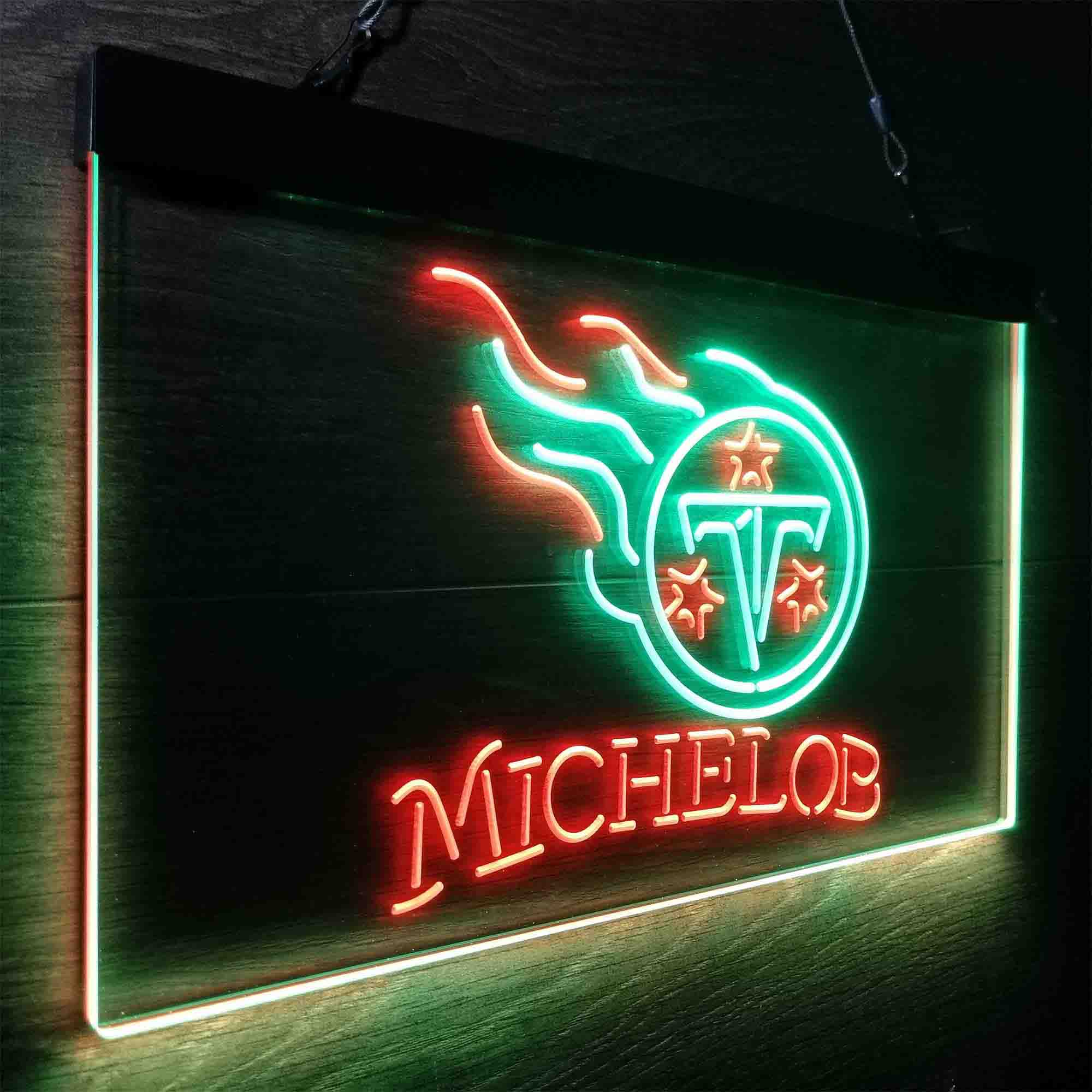 Michelob Bar Tennessee Titans Est. 1960 Neon-Like LED Sign - Image 22