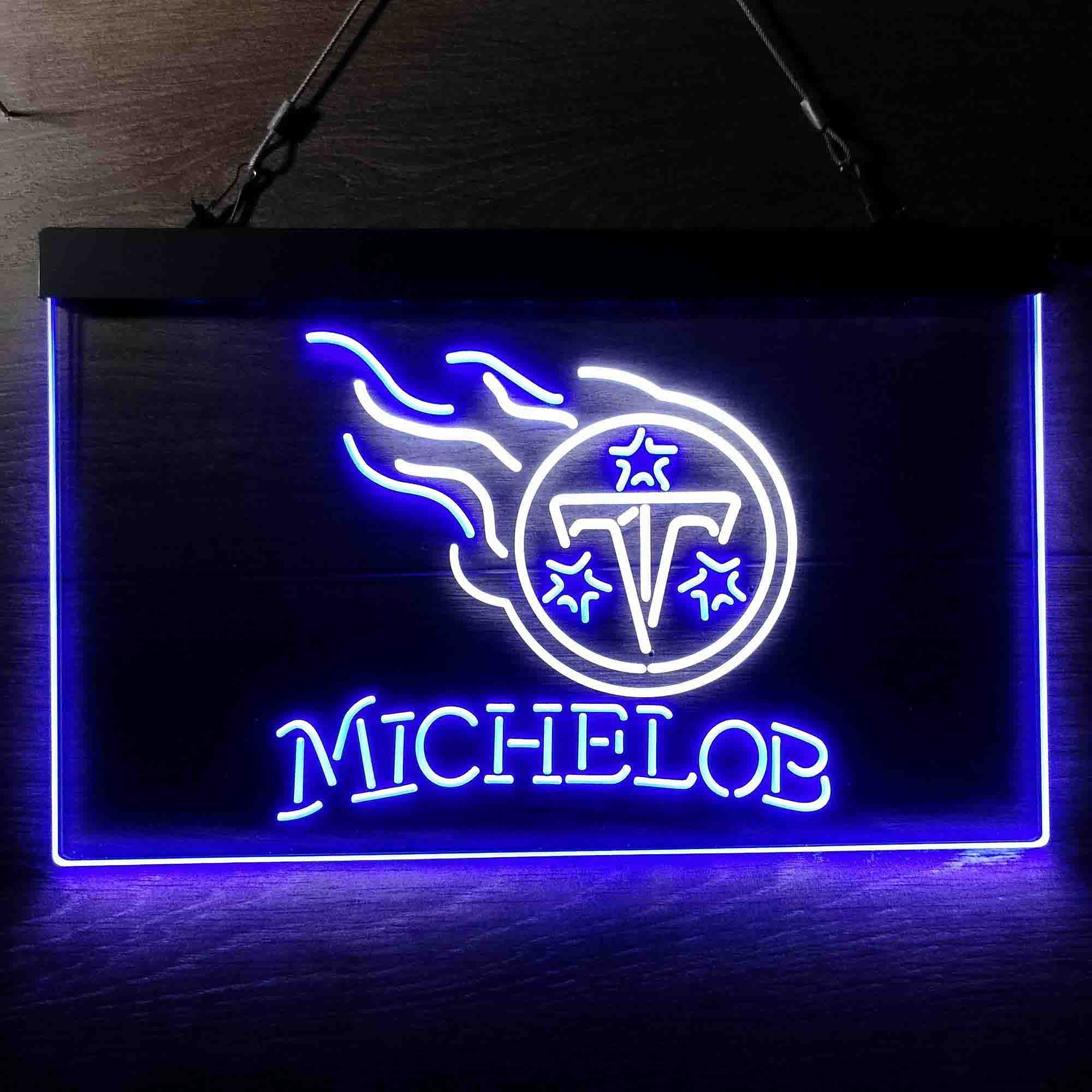 Michelob Bar Tennessee Titans Est. 1960 Neon-Like LED Sign - Image 3