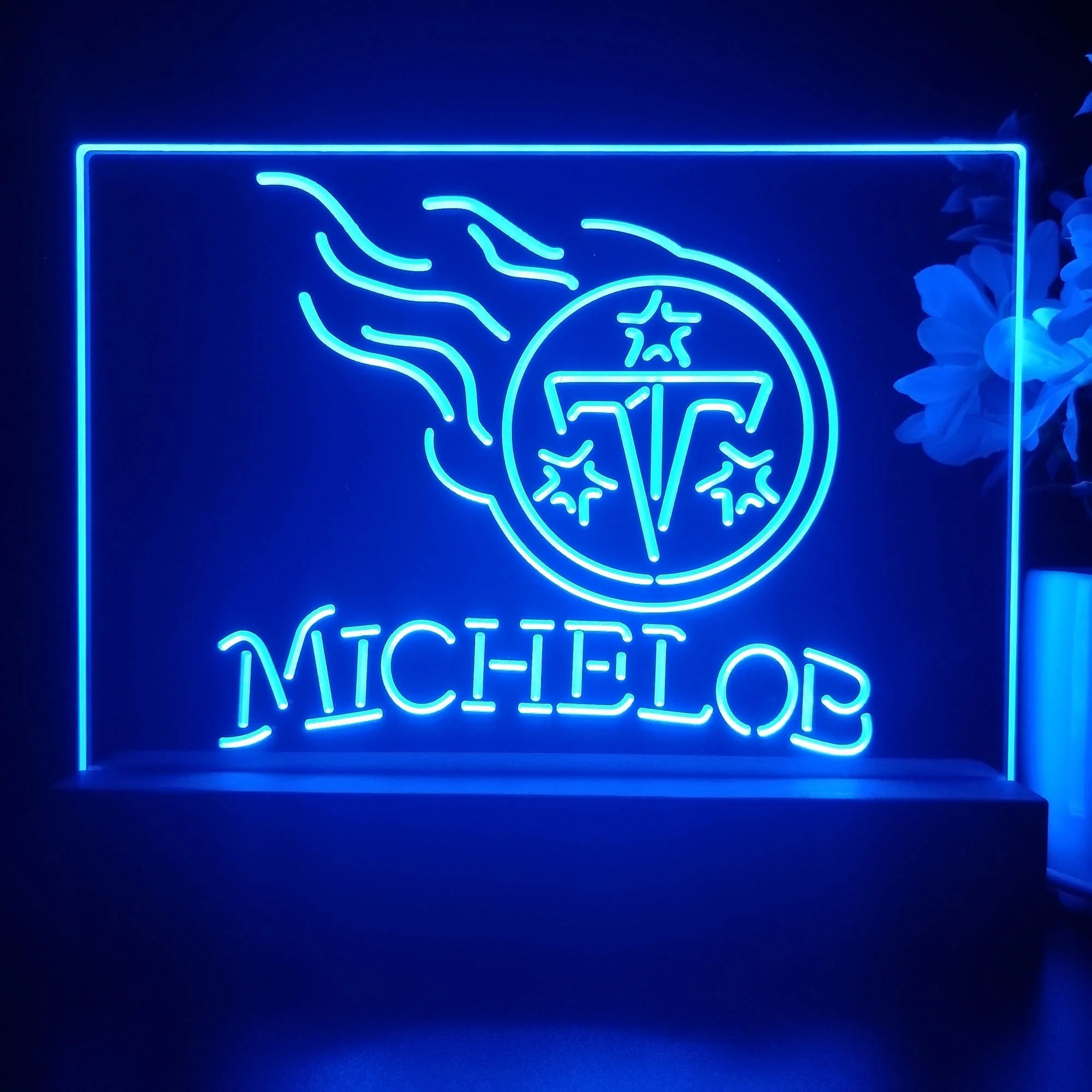 Michelob Bar Tennessee Titans 3D Illusion Night Light Desk Lamp - Image 4