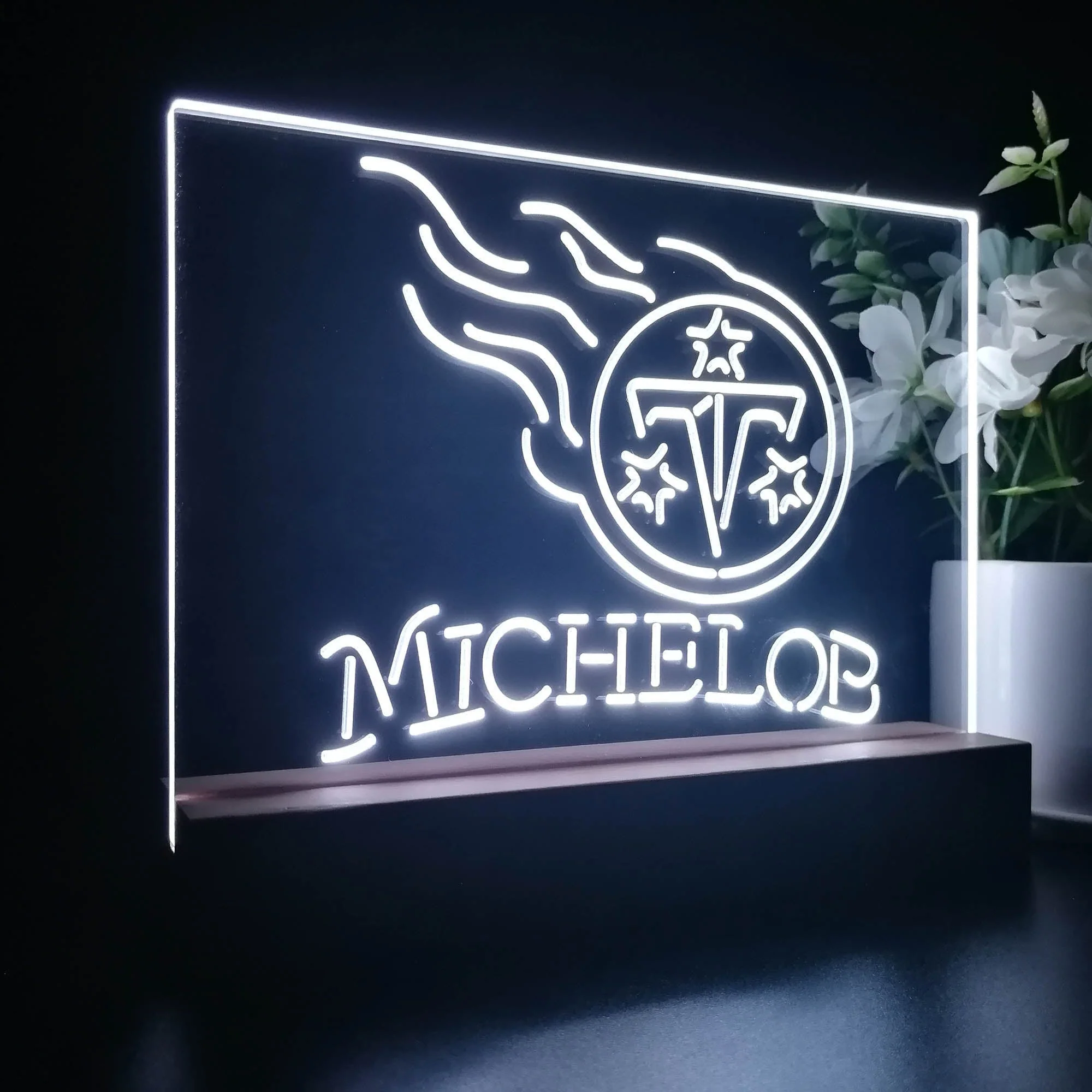 Michelob Bar Tennessee Titans 3D Illusion Night Light Desk Lamp - Image 6