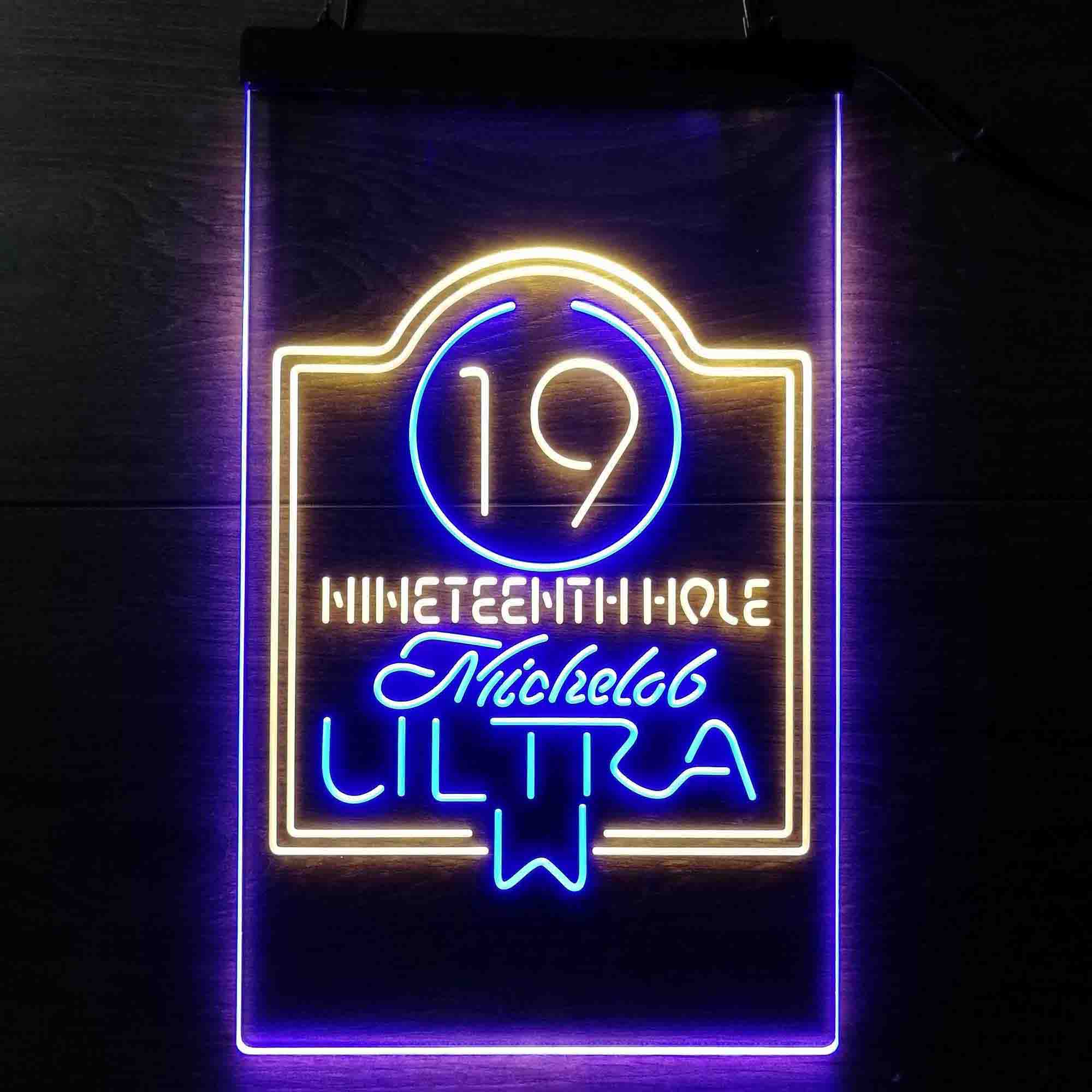 Michelob Beer 19th Hole Golf Home Bar Neon Light LED Sign - Image 6
