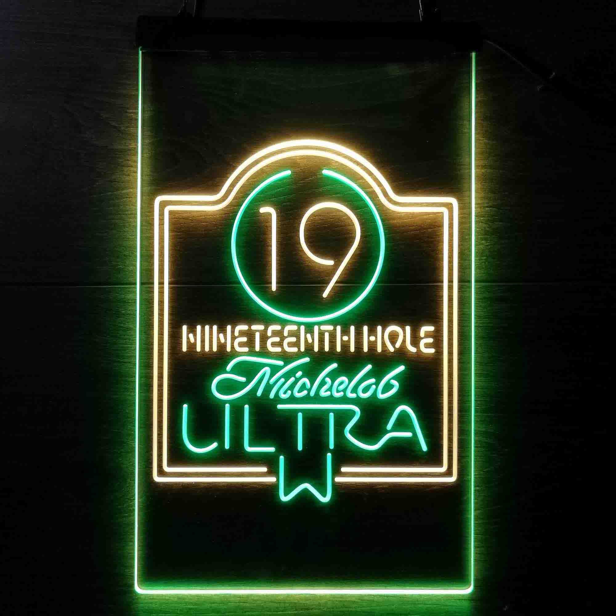 Michelob Beer 19th Hole Golf Home Bar Neon Light LED Sign - Image 8