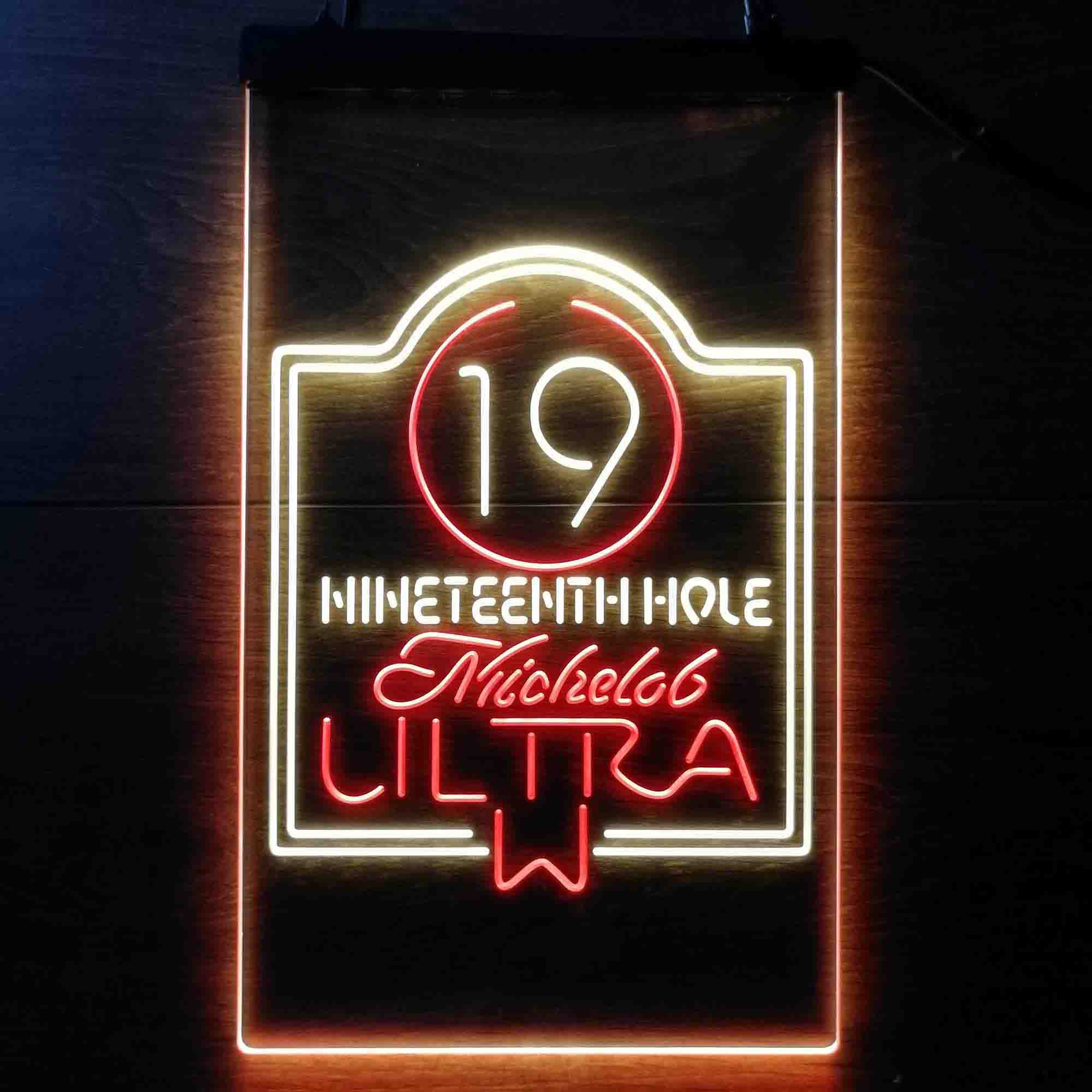 Michelob Beer 19th Hole Golf Home Bar Neon Light LED Sign - Image 9