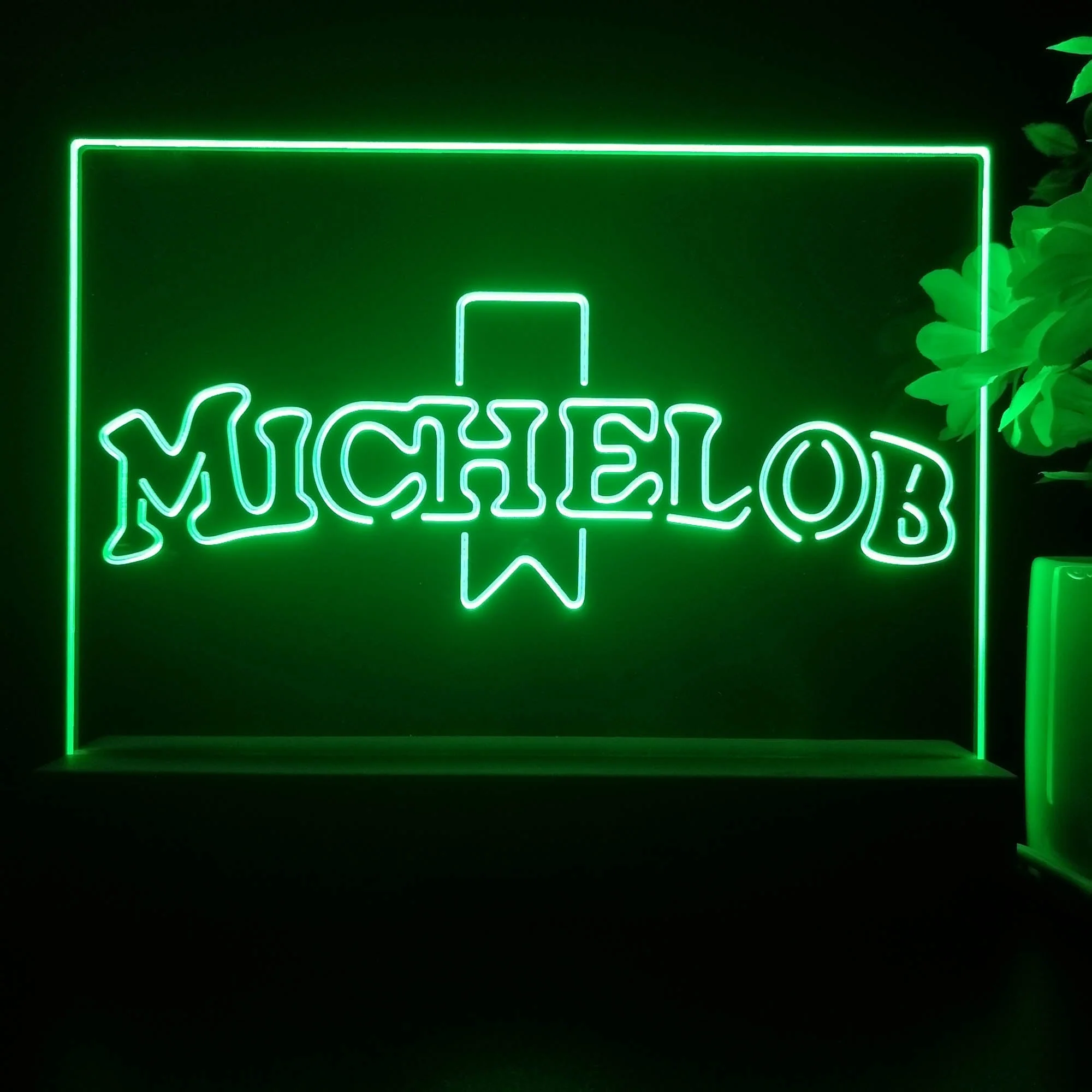 Michelob Logo Neon Sign Pub Bar Lamp - Image 3