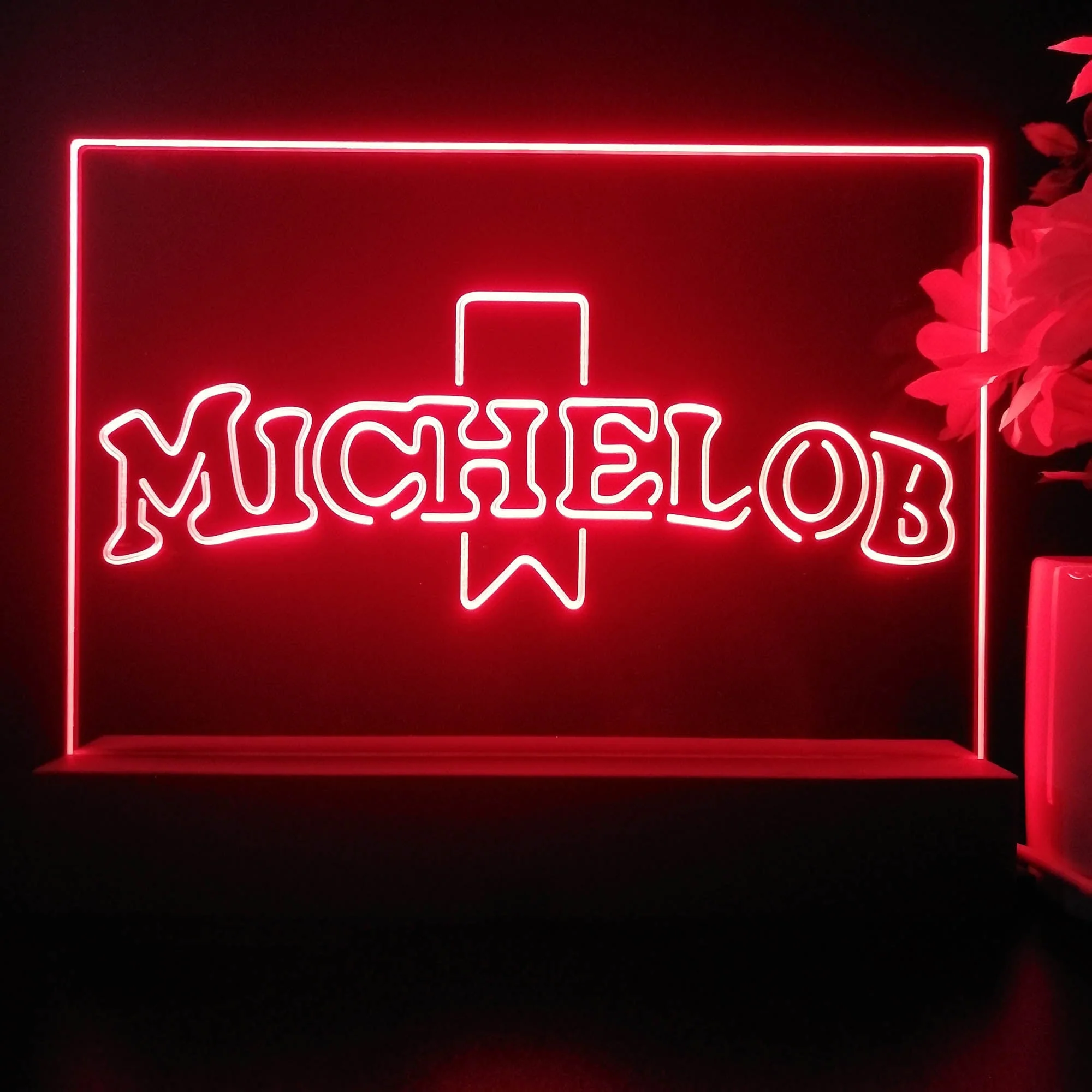Michelob Logo Neon Sign Pub Bar Lamp - Image 4