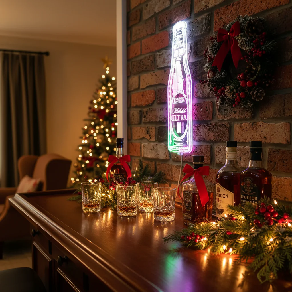 michelob ultra Bottle Neon LED Sign with Dynamic RGB Colors - Image 12