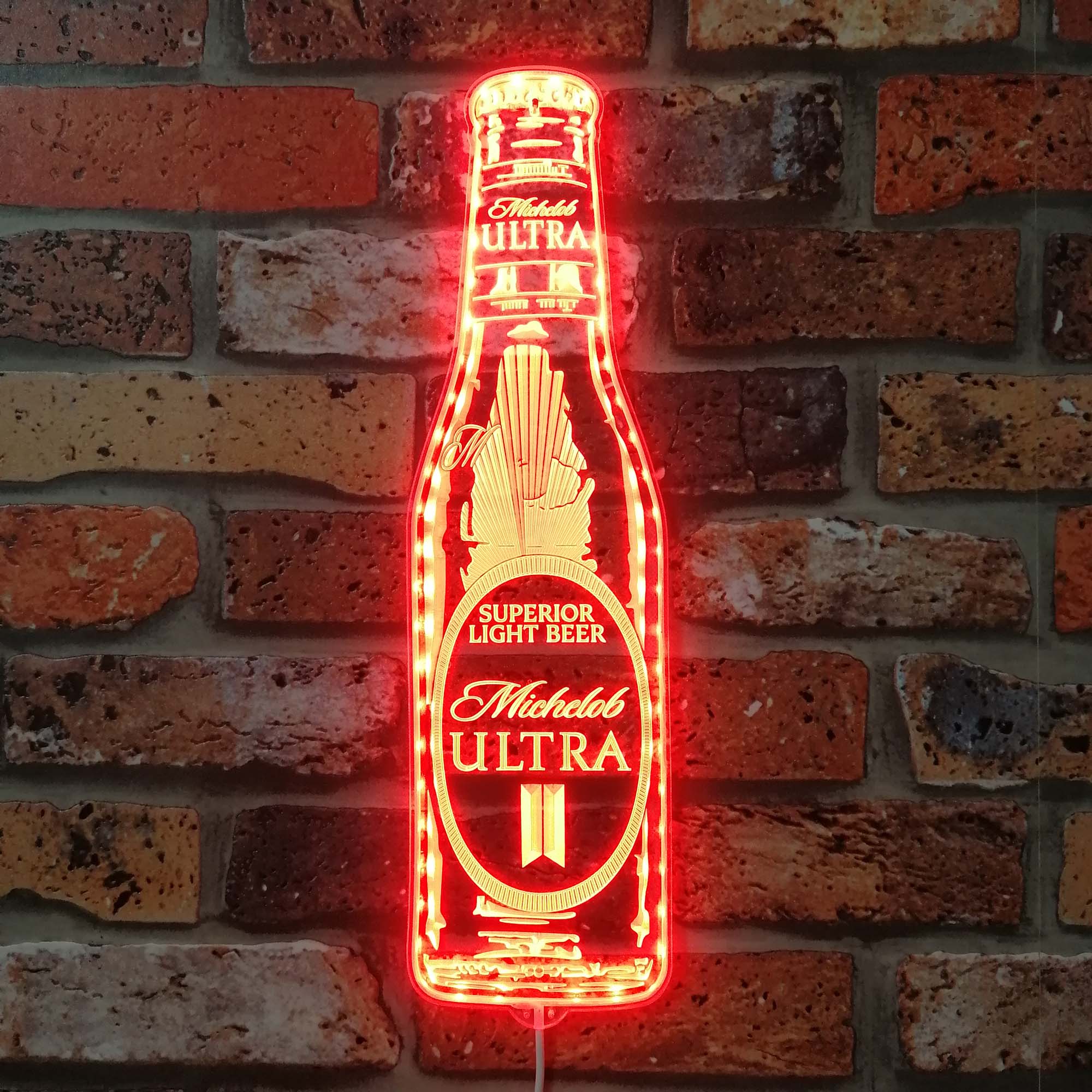 michelob ultra Bottle Neon LED Sign with Dynamic RGB Colors - Image 3