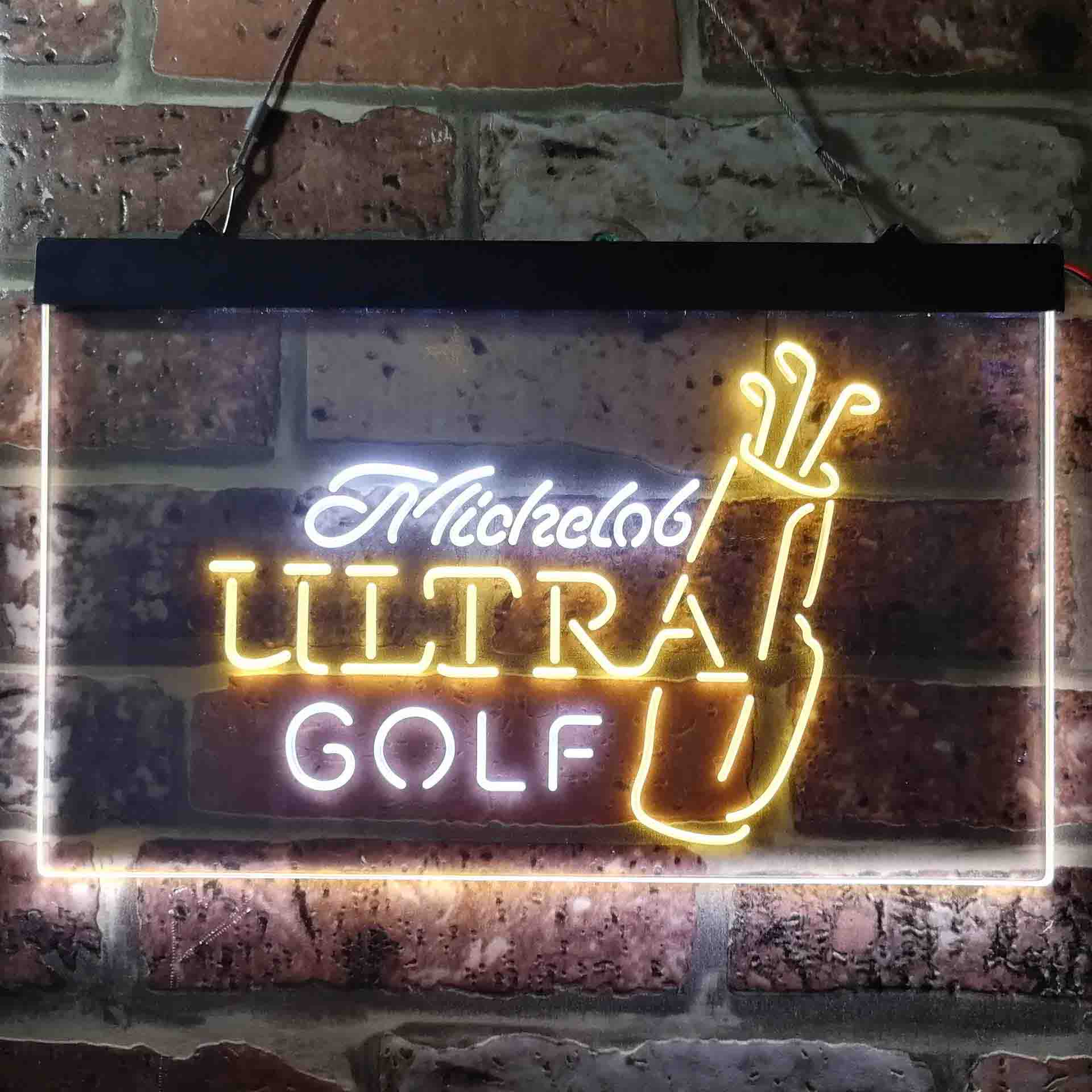 Michelob Ultra Golf Bag Home Bar Neon Light LED Sign - Image 10