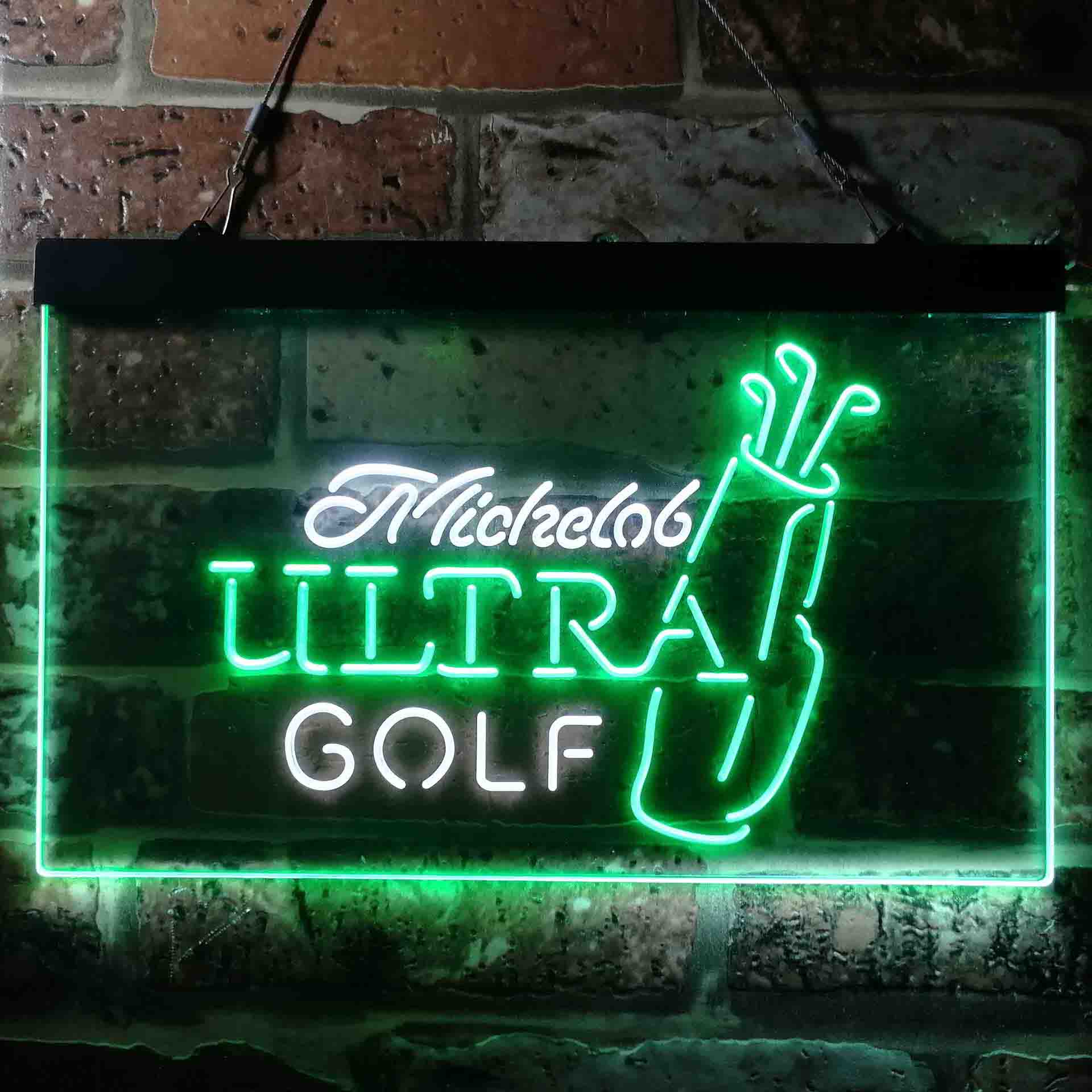 Michelob Ultra Golf Bag Home Bar Neon Light LED Sign - Image 12