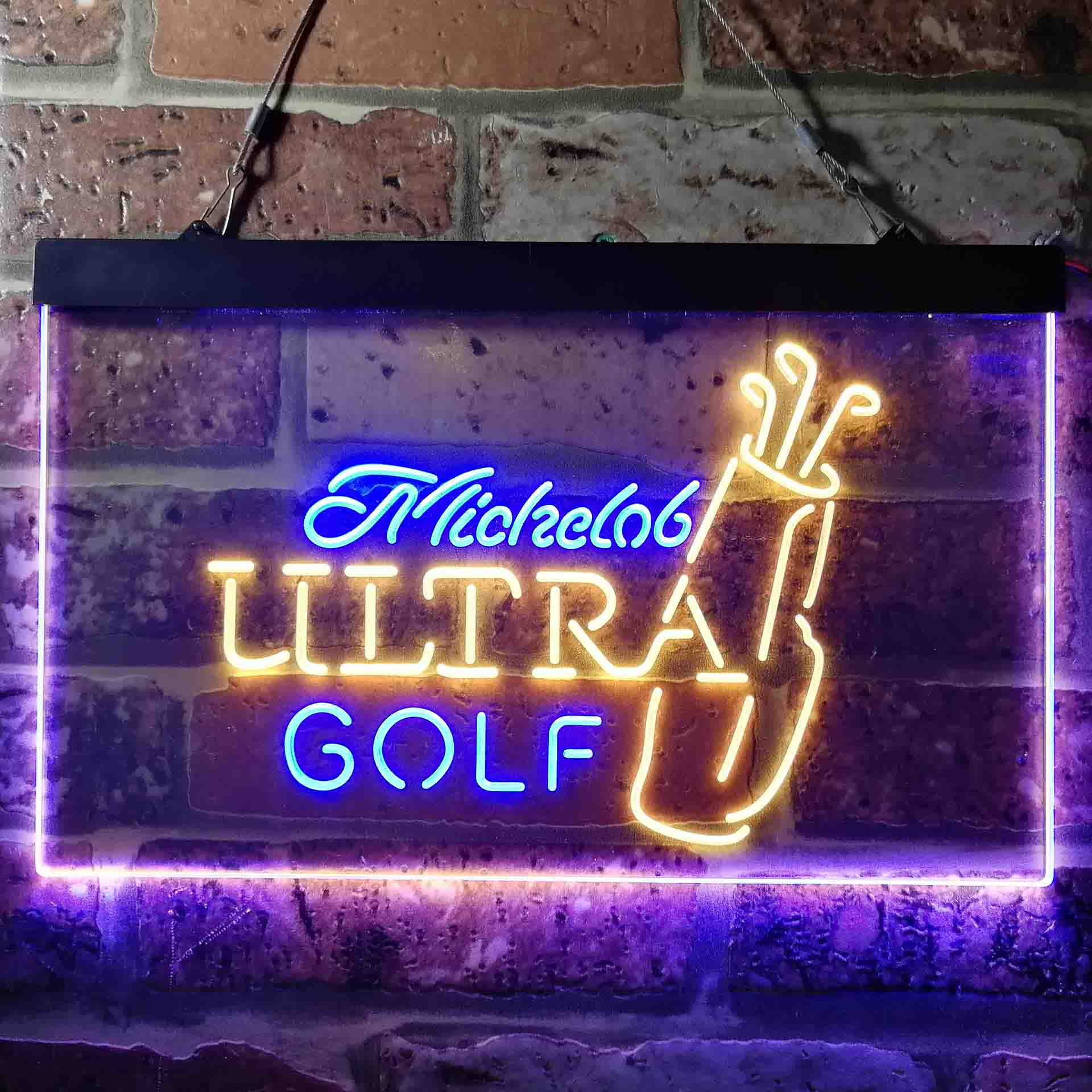 Michelob Ultra Golf Bag Home Bar Neon Light LED Sign - Image 13