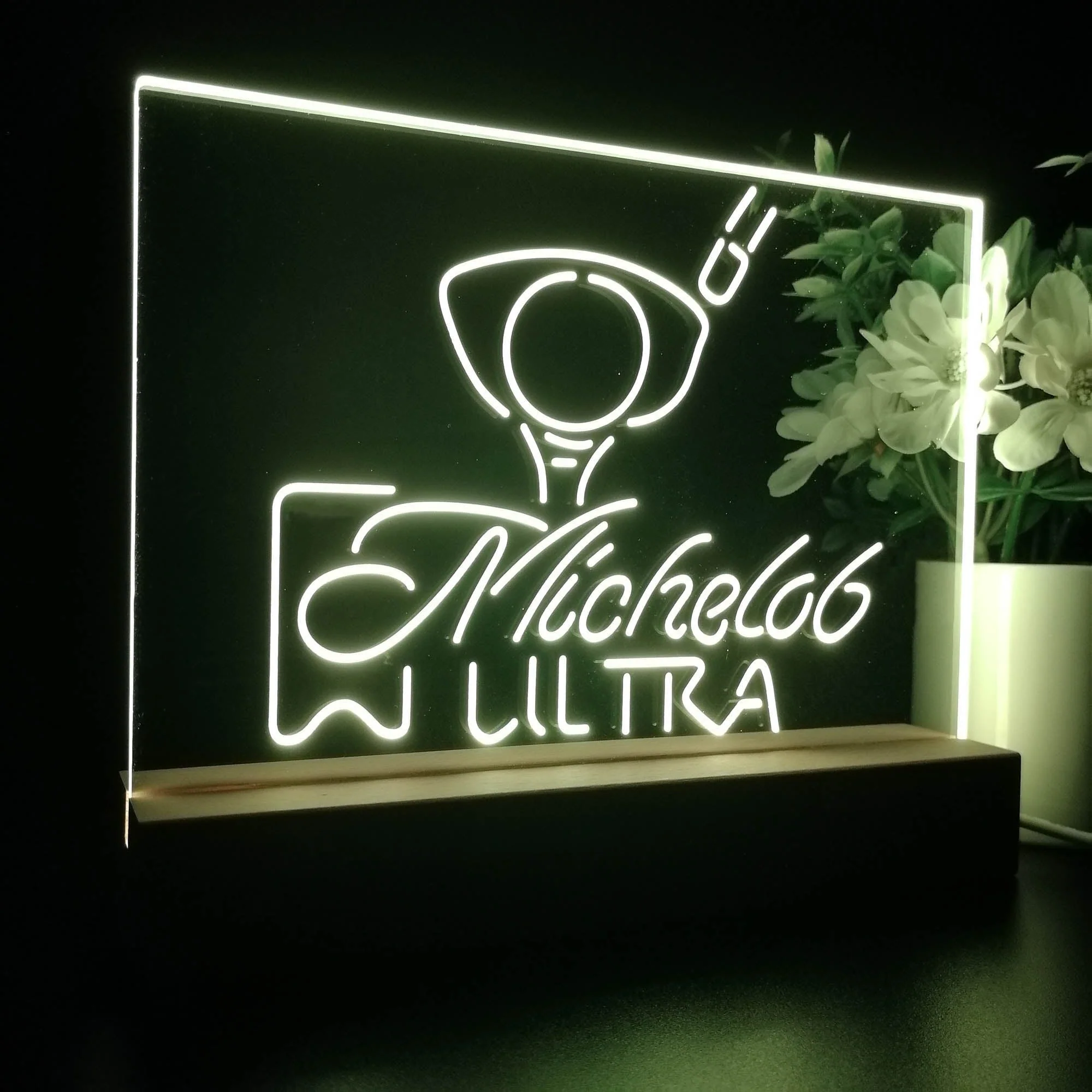 Michelob Ultra Golf Ball Neon Sign Pub Bar Lamp - Image 5