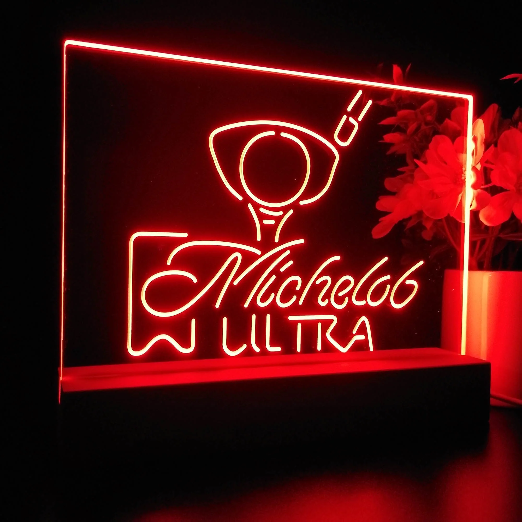 Michelob Ultra Golf Ball Neon Sign Pub Bar Lamp - Image 6