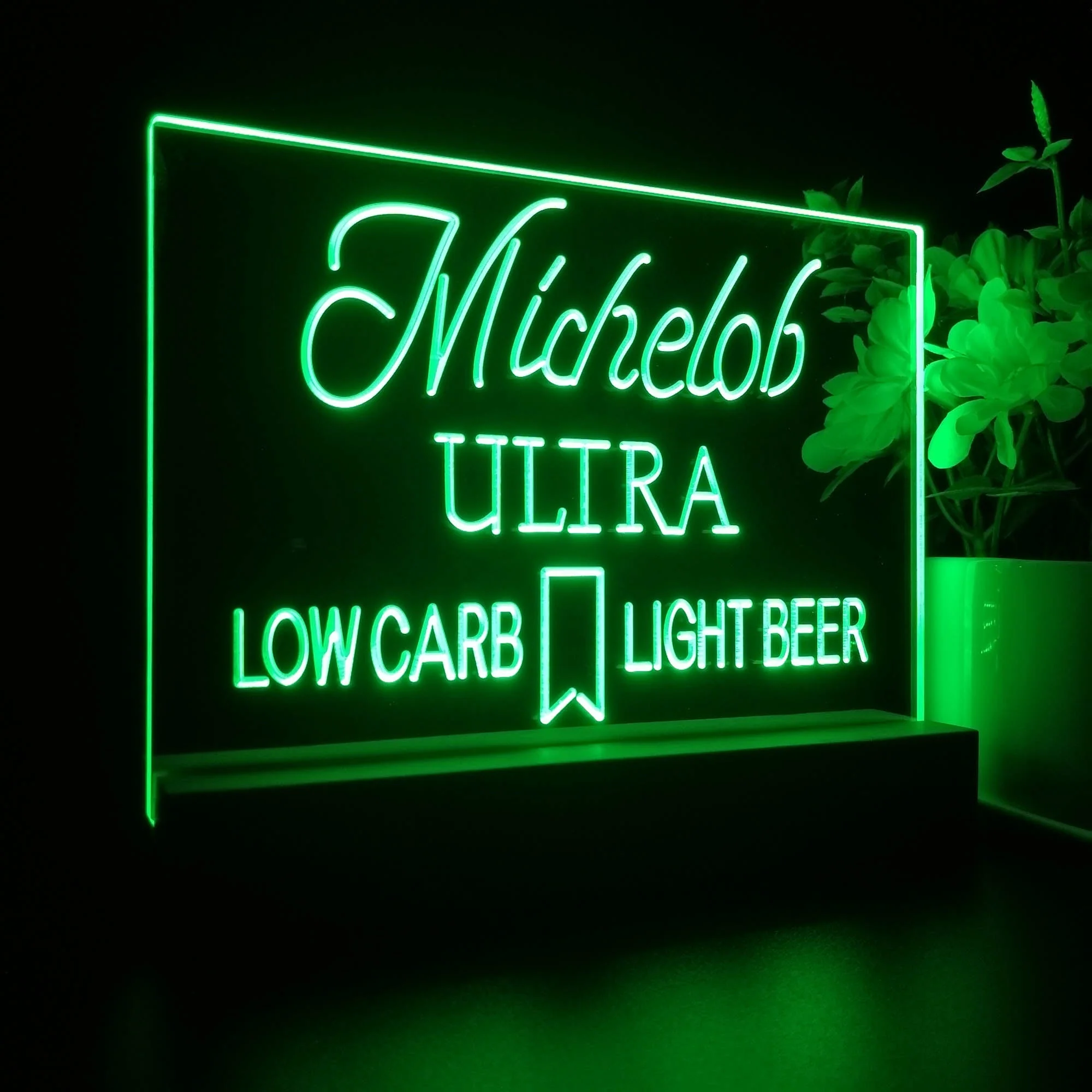 Michelob Ultra Low Carb Light Beer Neon Sign Pub Bar Lamp - Image 5