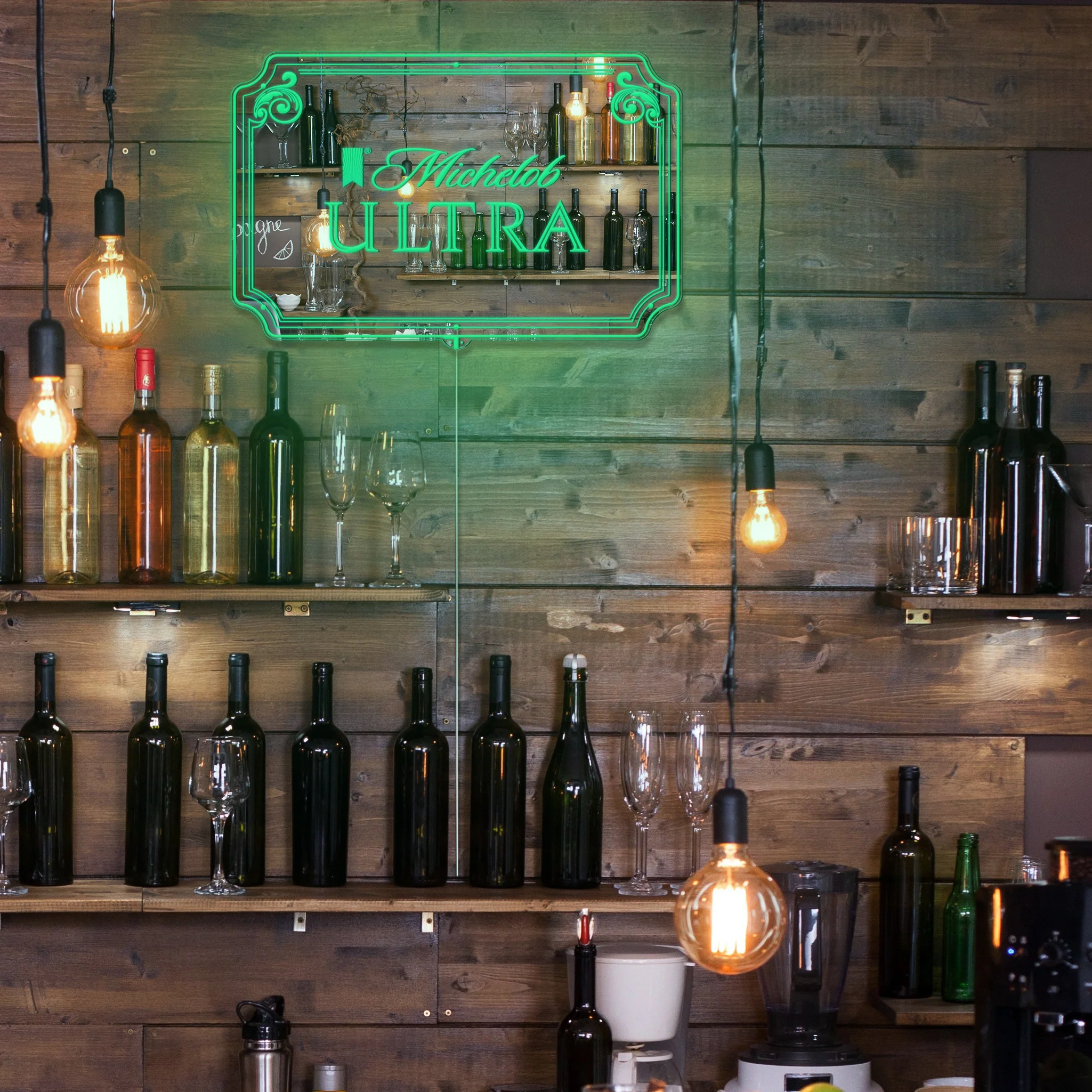 Michelob Ultra RGB LED Neon Sign with Elegant Mirror Backing - Image 6