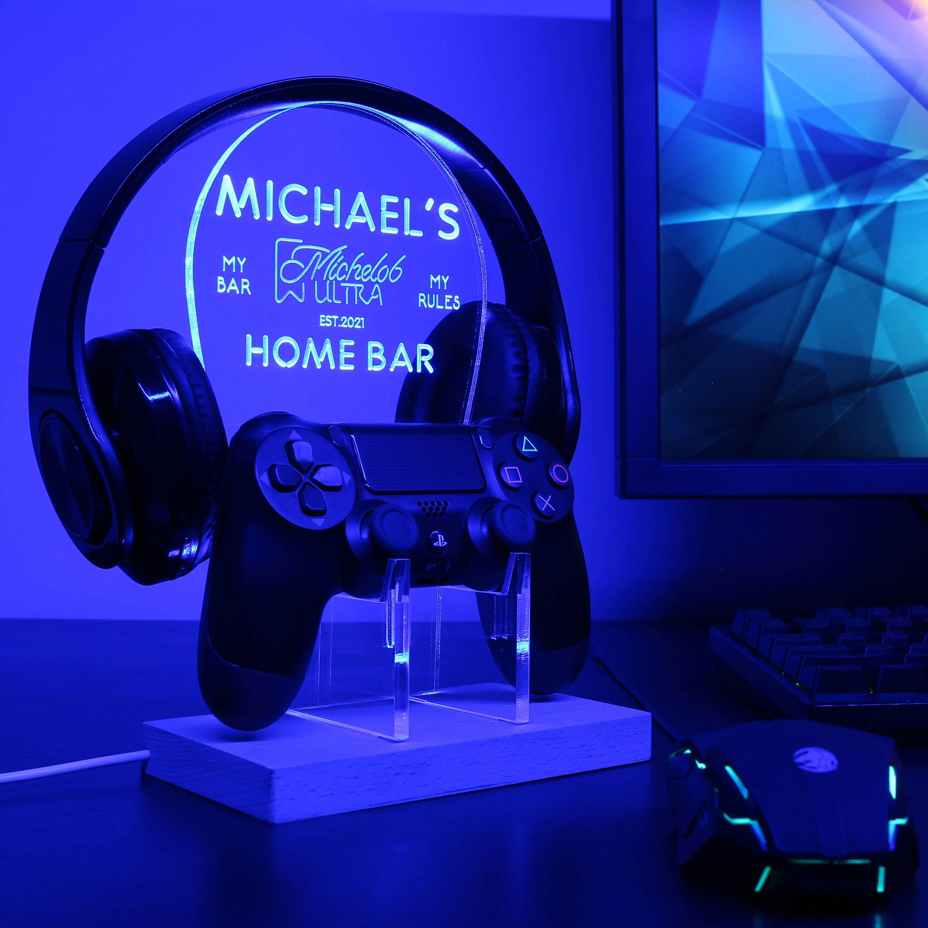 Michelob Ultra RGB LED Gaming Headset Controller Stand - Image 3