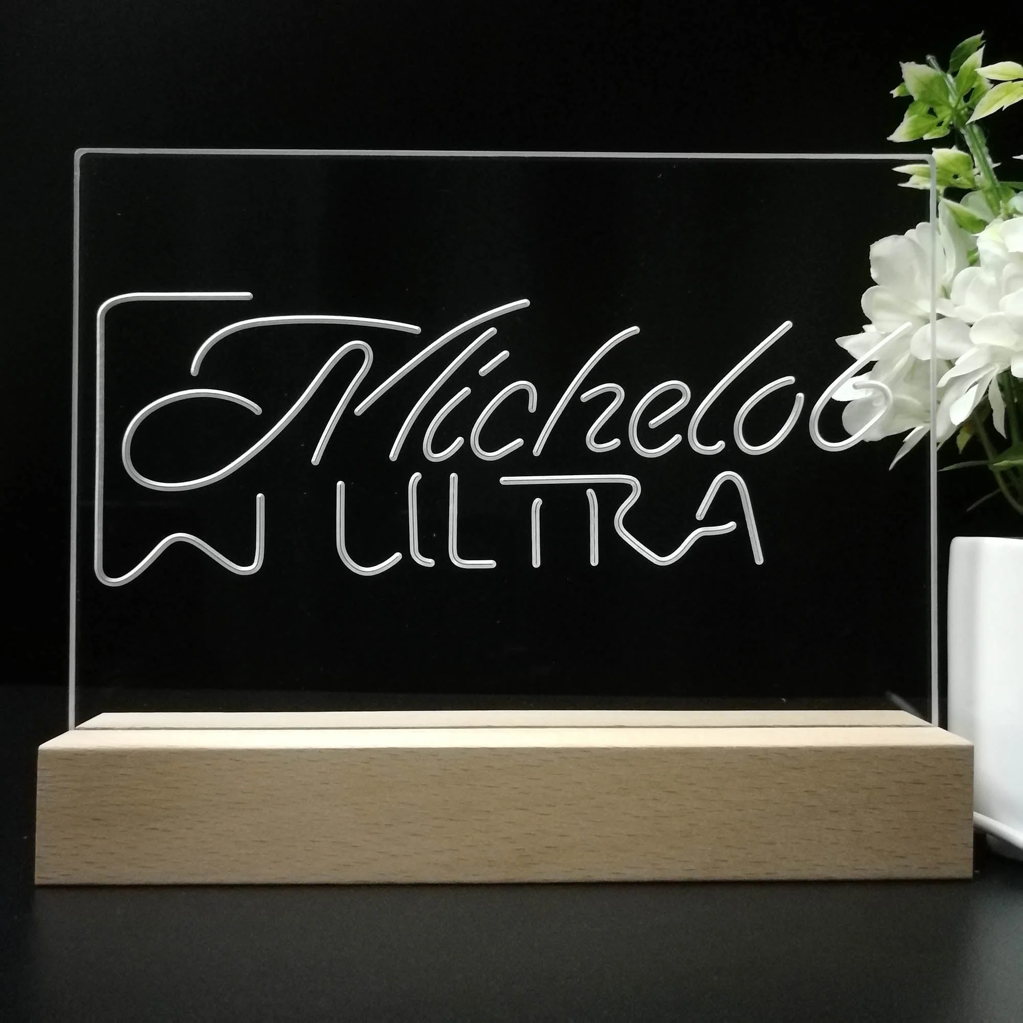 Michelob Ultra Superior Light Beer Neon Sign Pub Bar Lamp - Image 8