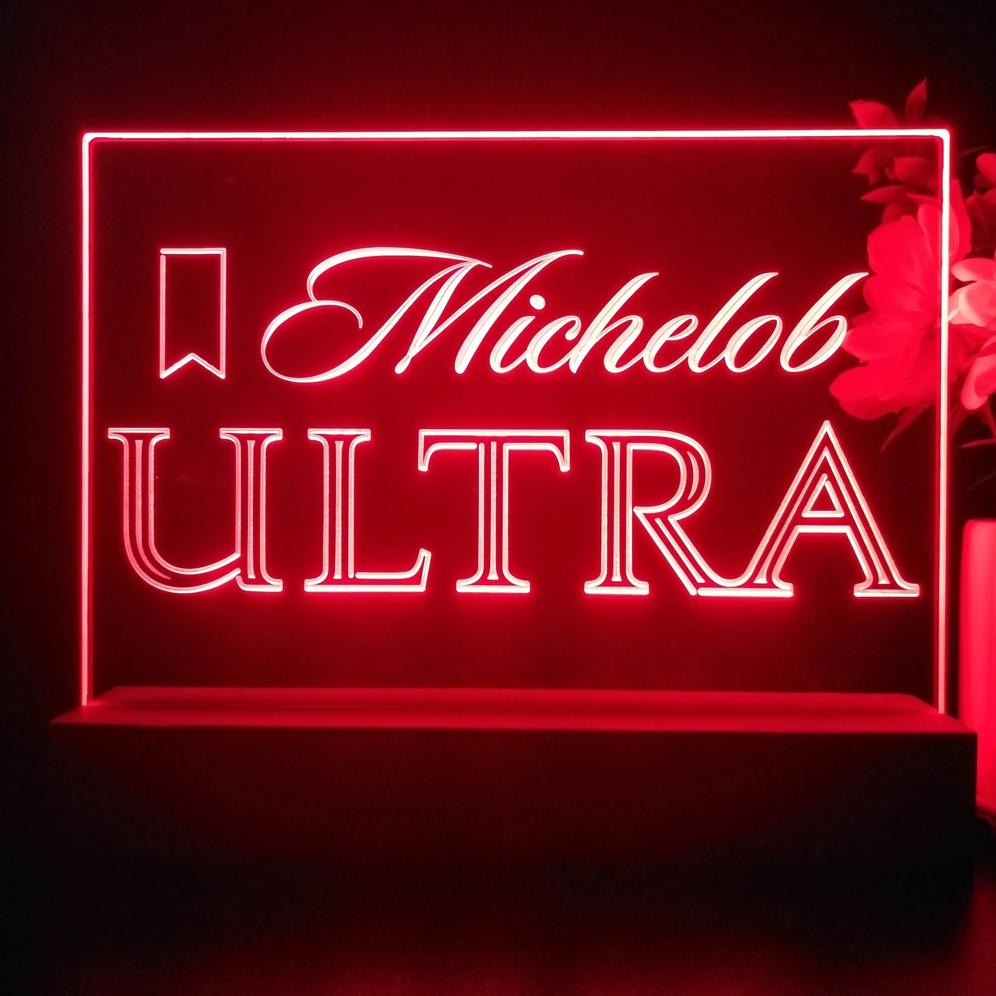 Michelob Ultra Beer Neon Sign Pub Bar Decor Lamp - Image 3