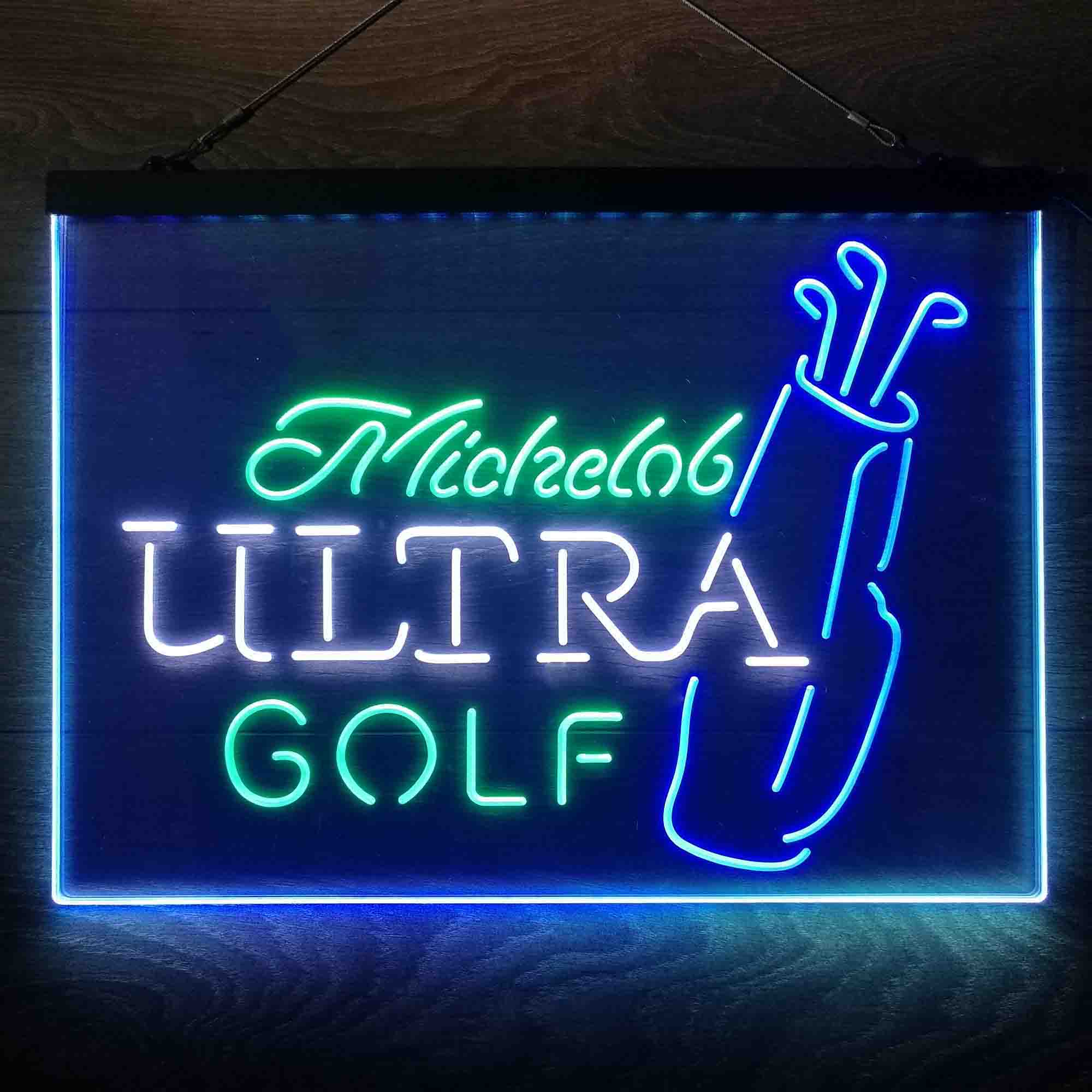 Michelob Ultra Golf Bag Neon 3-Color LED Sign - Image 13