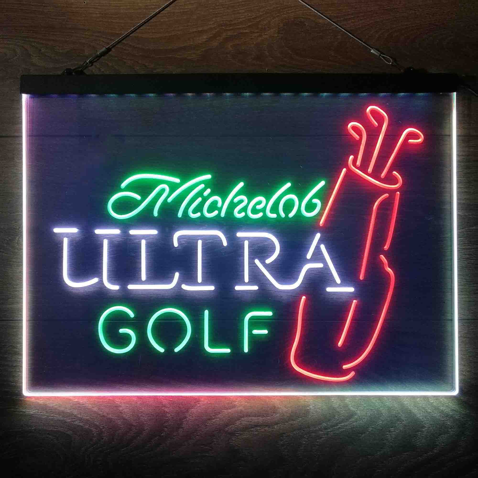 Michelob Ultra Golf Bag Neon 3-Color LED Sign - Image 3