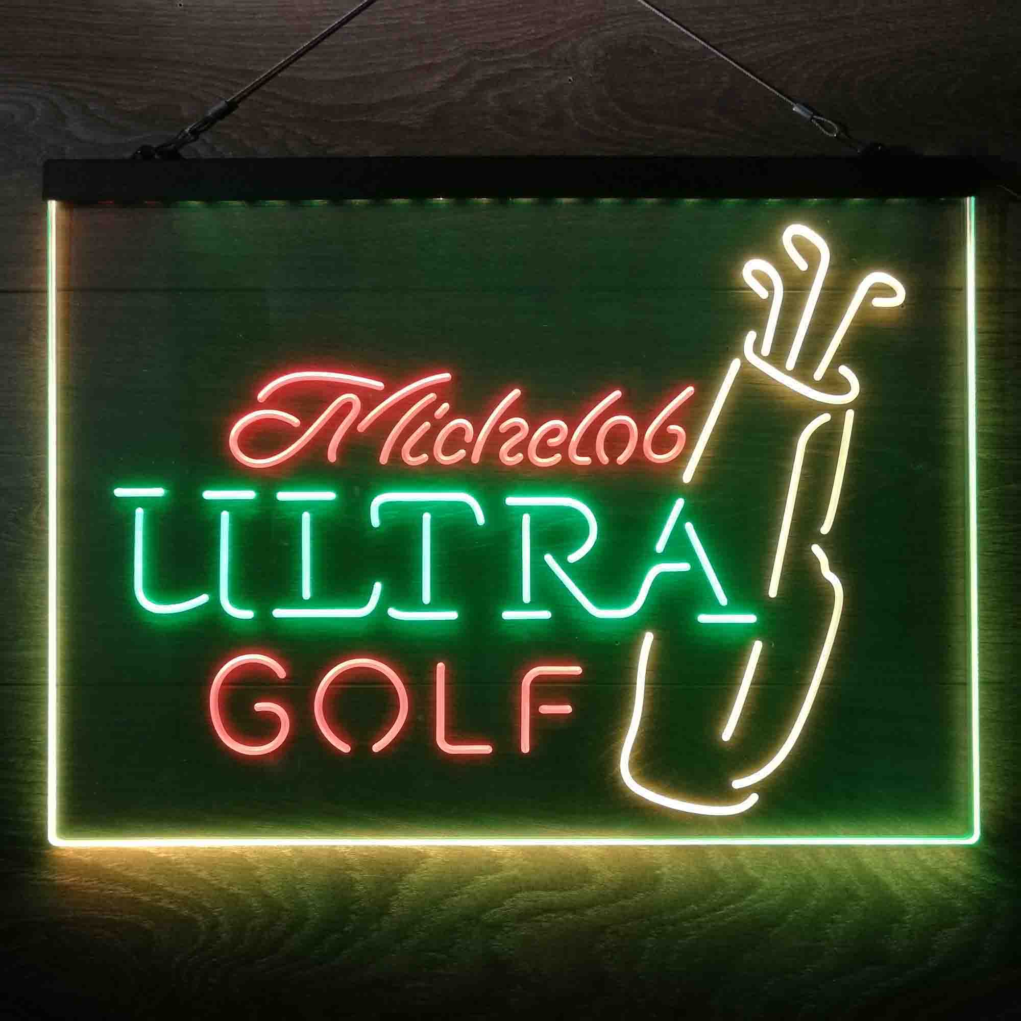 Michelob Ultra Golf Bag Neon 3-Color LED Sign - Image 6