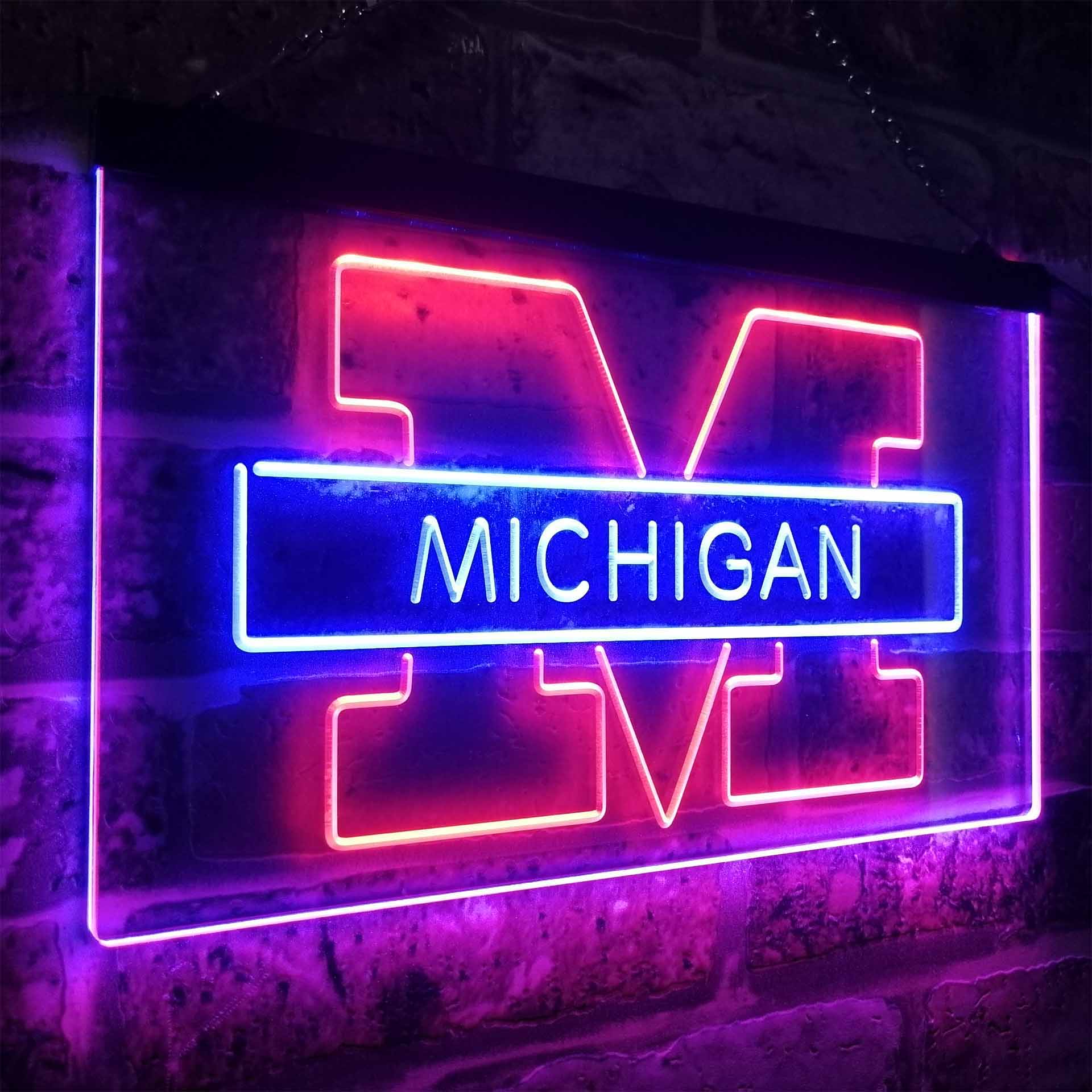 Michigan Wolverines Neon-Like LED Sign - Image 14
