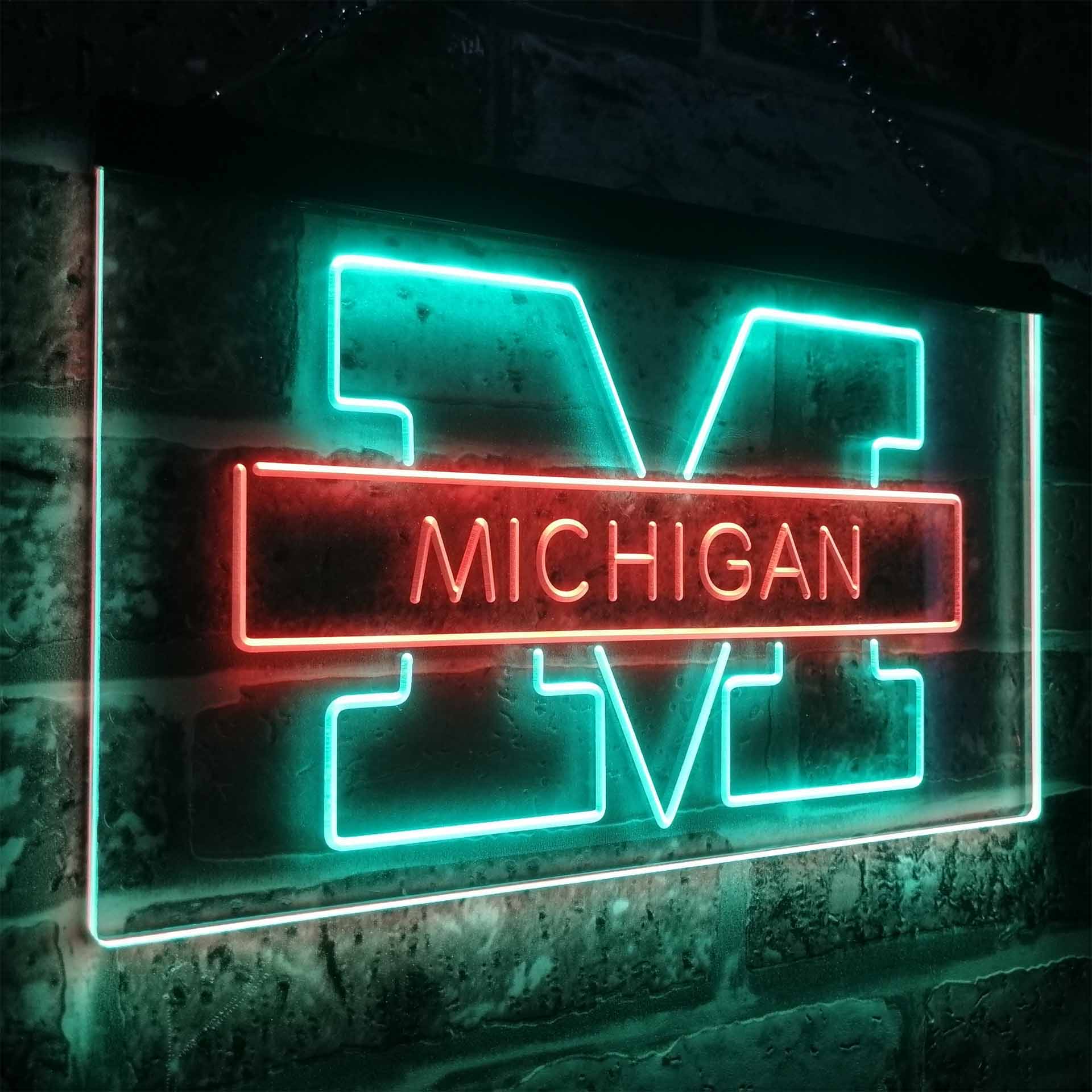 Michigan Wolverines Neon-Like LED Sign - Image 17