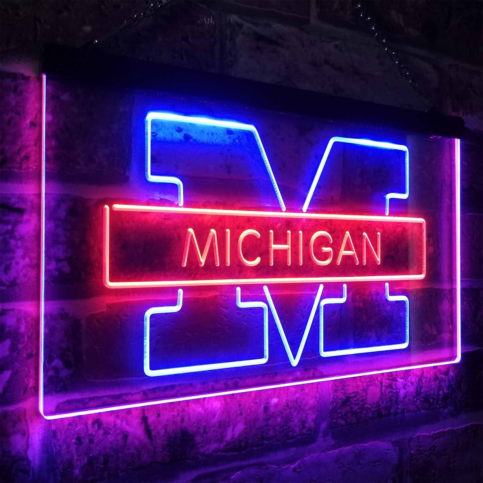 Michigan Wolverines Neon-Like LED Sign - Image 24