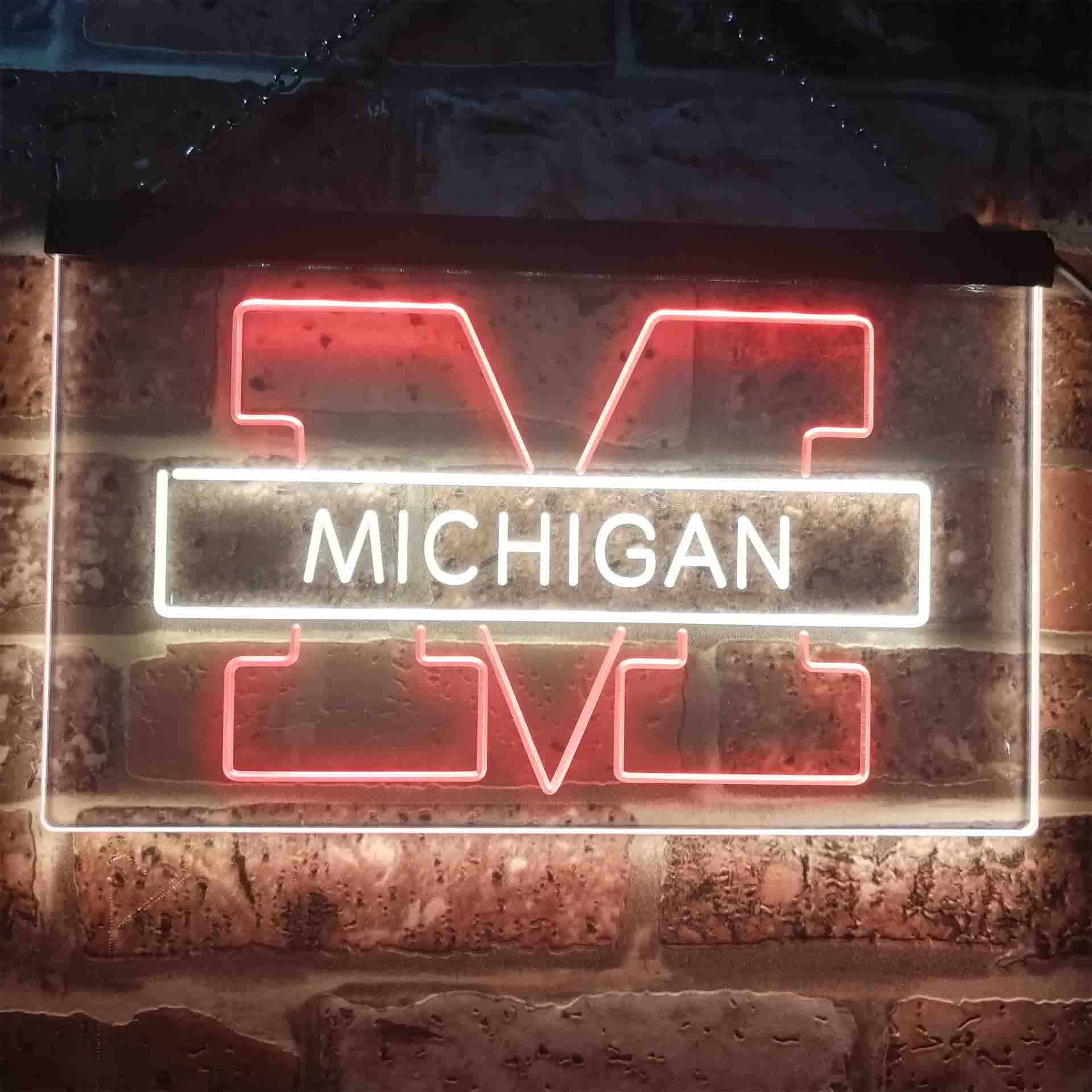 Michigan Wolverines Neon-Like LED Sign - Image 3